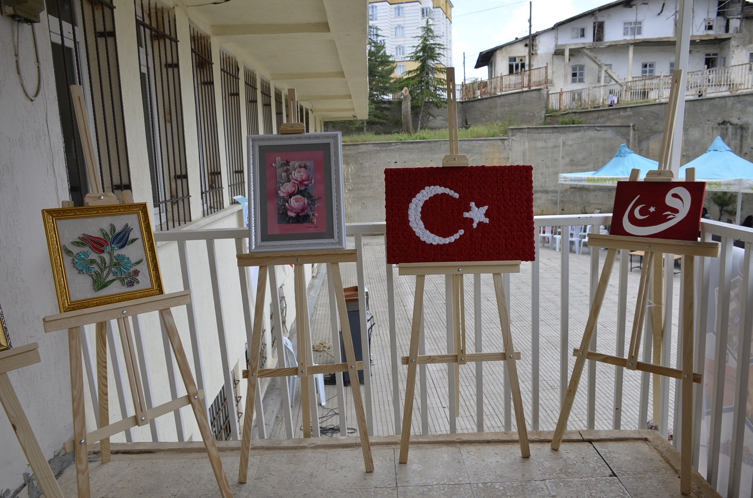 Afşin’de Kursiyerlerin Yaptıkları Ürünler Sergilendi (16)