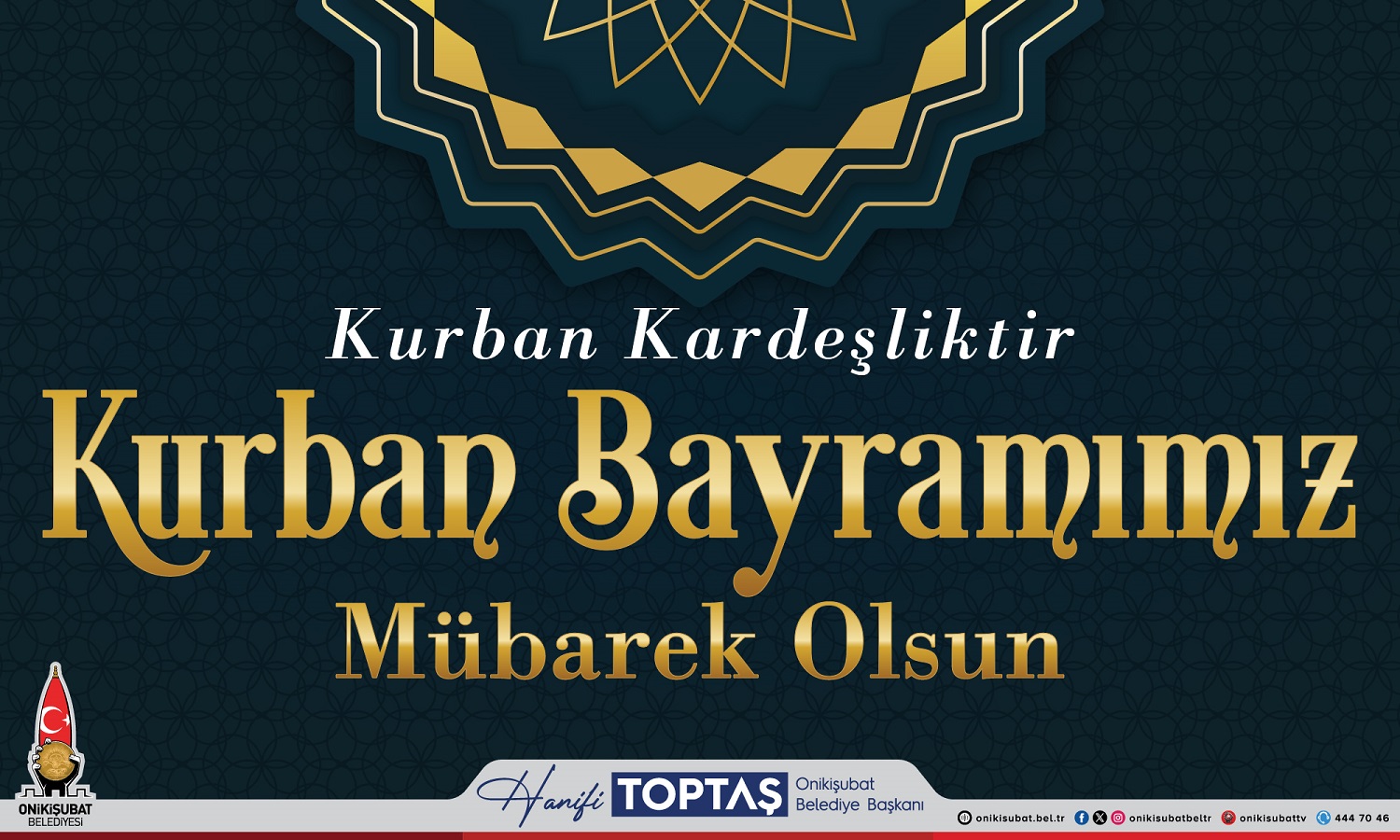 Başkan Toptaş’tan Kurban Bayramı Mesajı