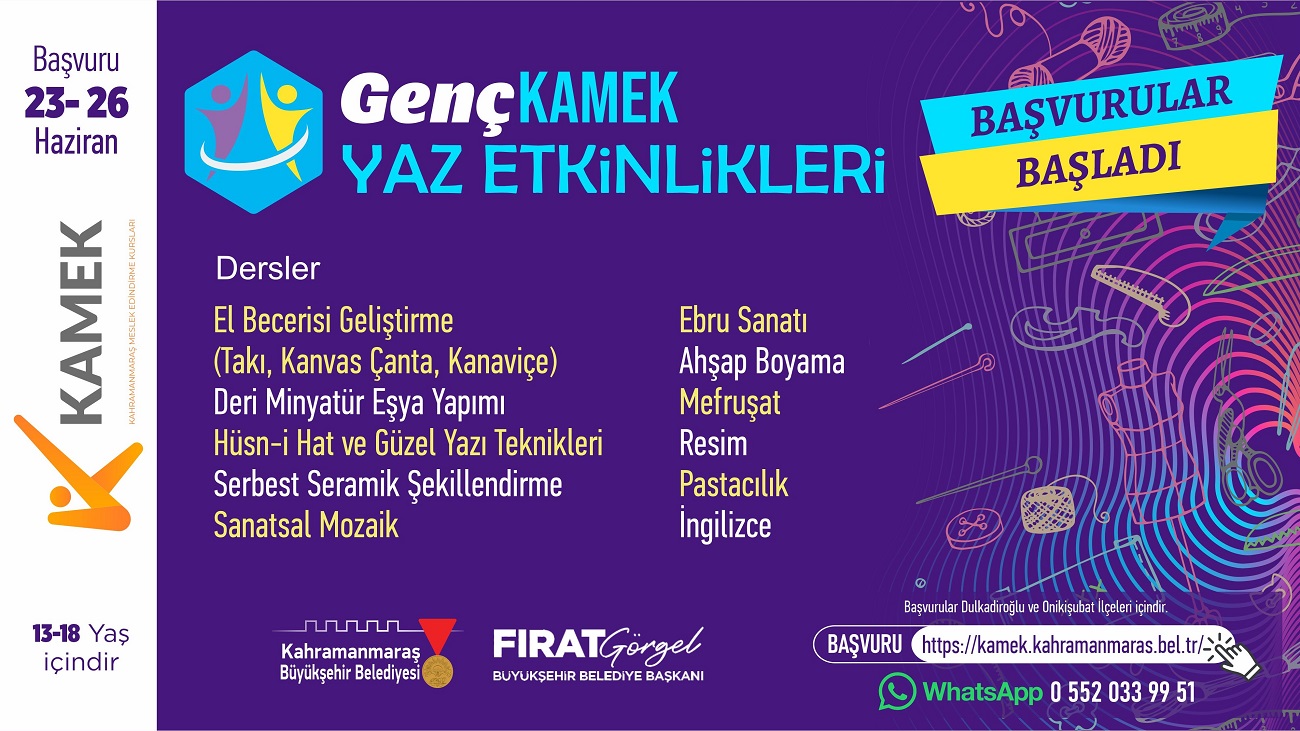 Genç Kamek Yaz Kursları İçin Başvurular Başladı! (2)