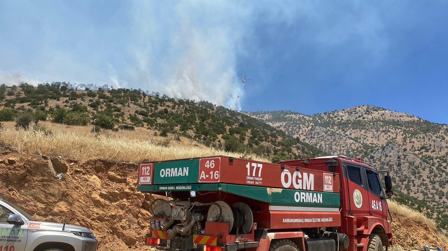 Kahramanmaraş'taki Orman Yangınına 26 Saattir Müdahale Ediliyor (4)