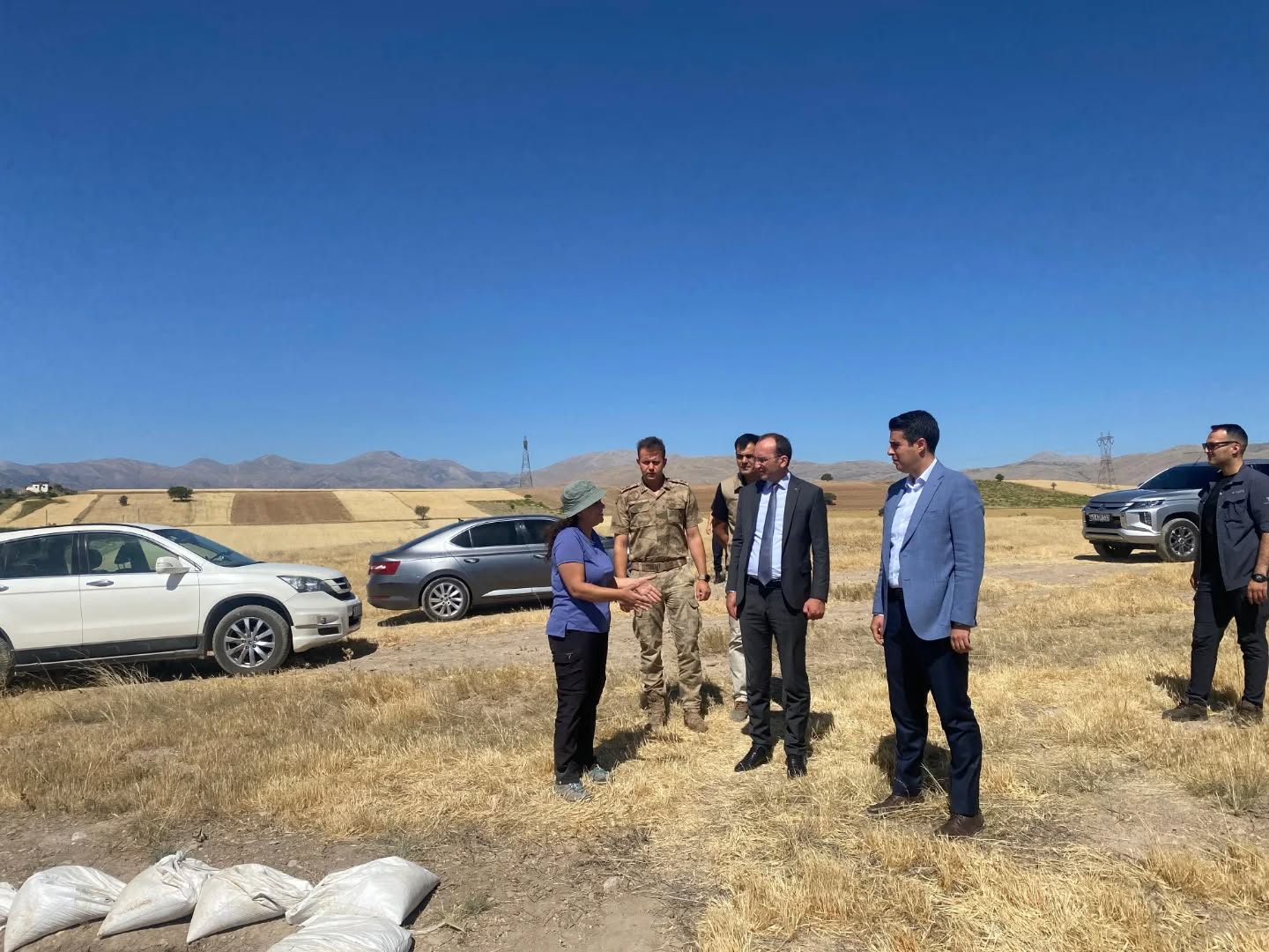 Kaymakam Sarıdoğan, Yassı Höyük Kazı Alanında İncelemelerde Bulundu