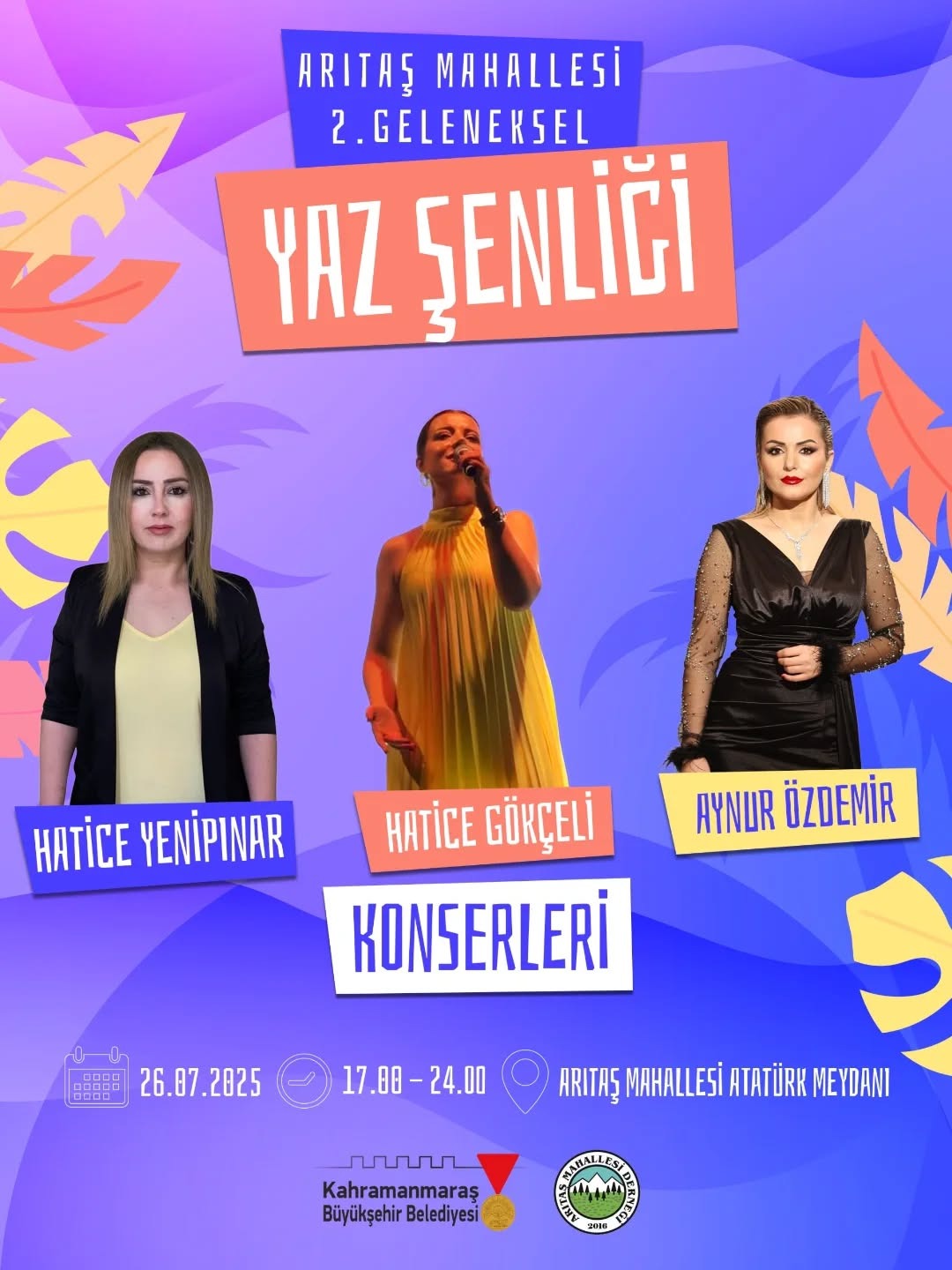 2. Arıtaş Halk Konseri 26 Temmuz’da Düzenleniyor