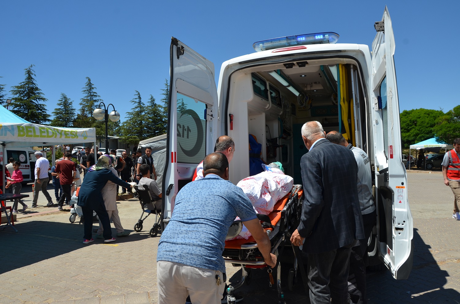 Afşin Devlet Hastanesi'nde Tatbikat Gerçekleştirildi (10)
