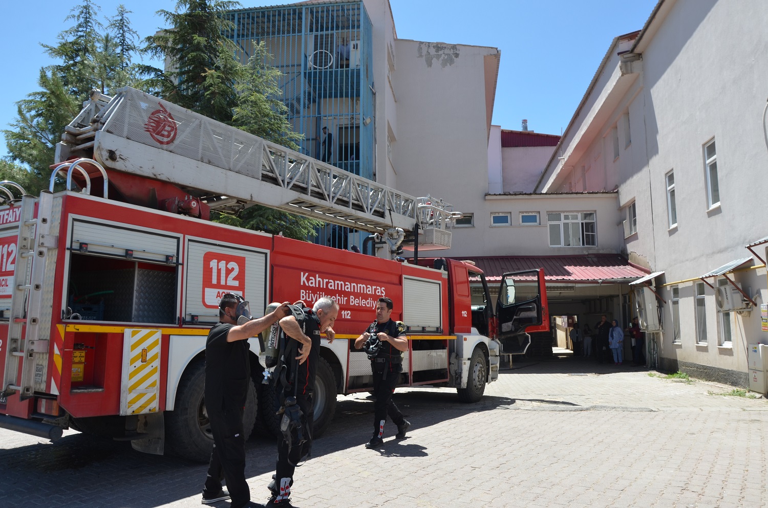 Afşin Devlet Hastanesi'nde Tatbikat Gerçekleştirildi (4)