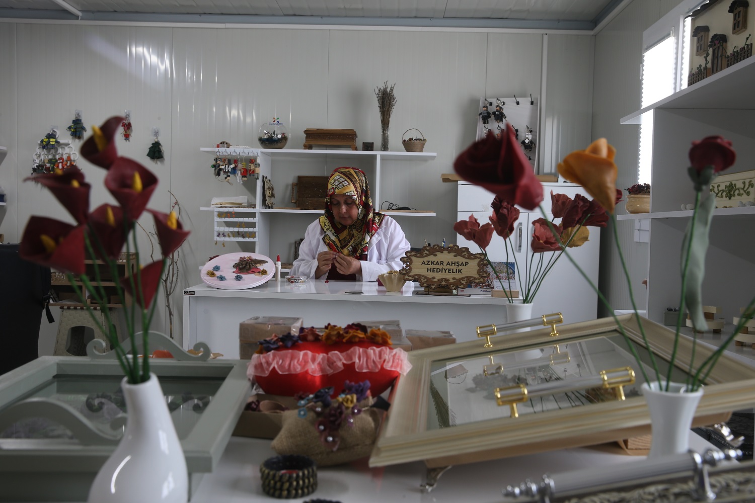 Kadın Girişimci Atık Talaşı Sanat Eserlerine Dönüştürüyor (4)