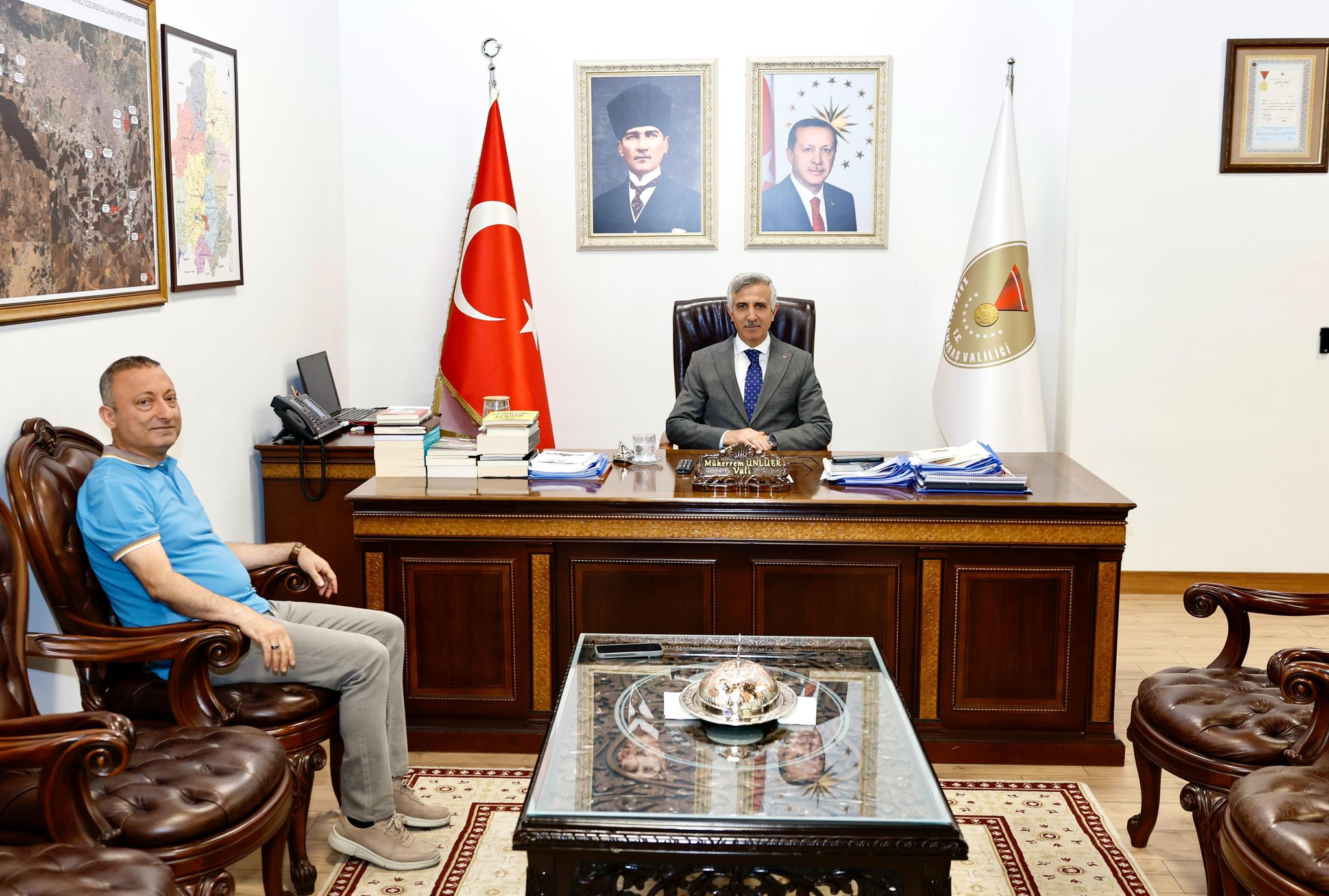 Kahramanmaraş Valisi Mükerrem Ünlüer’e Ziyaretler Devam Ediyor3