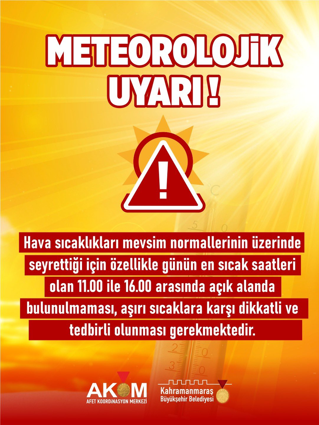 Kahramanmaraşlılara Uyarı! Sakın Dışarı Çıkmayınnn