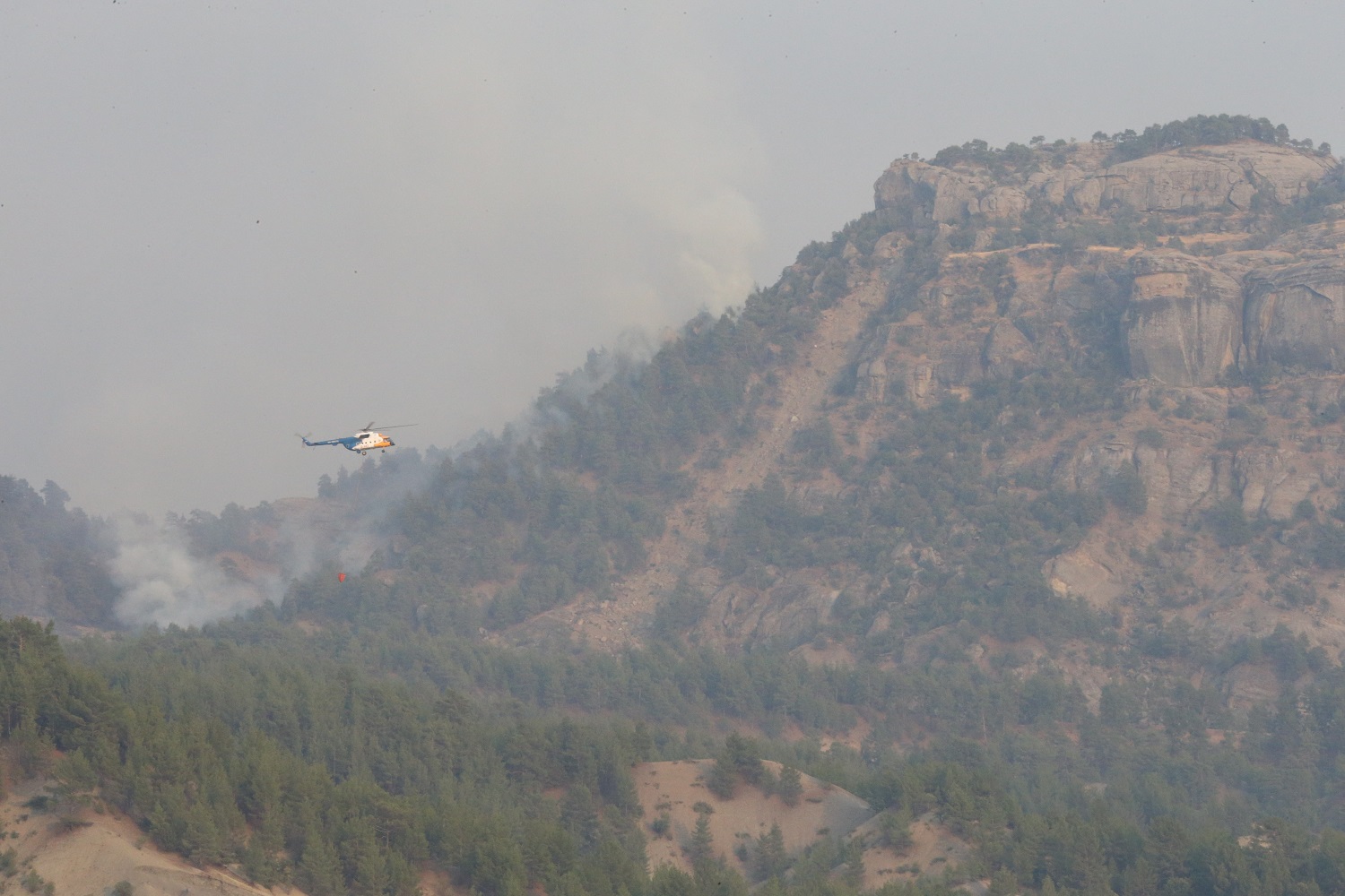 Kahramanmaraş'taki Orman Yangınına Müdahale 3. Gününde Sürüyor (3)