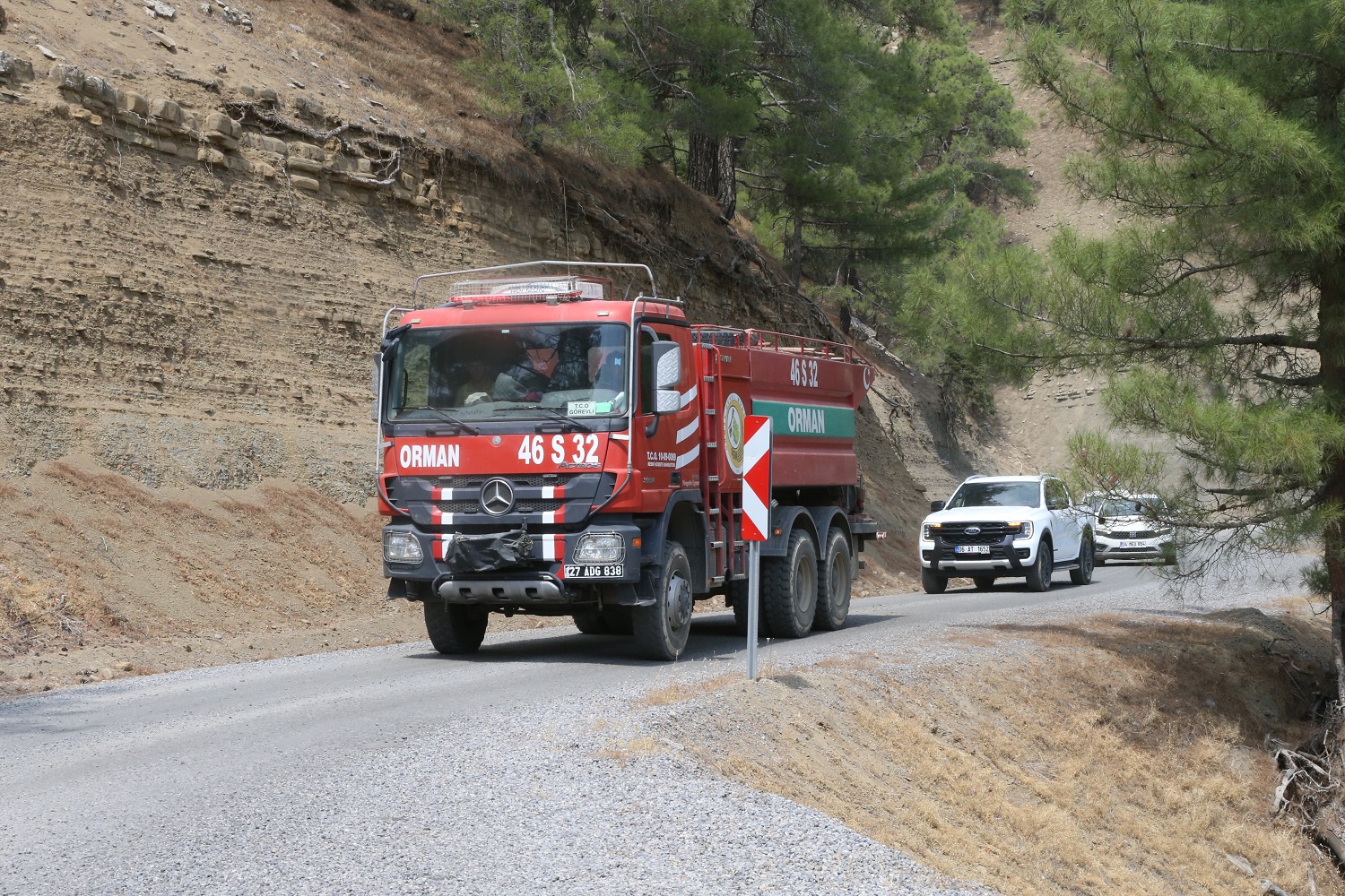 Kahramanmaraş'taki Orman Yangınına Müdahale 3. Gününde Sürüyor (5)