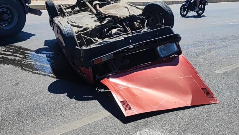 Takla Atan Otomobilin Sürücüsü Yaralandı1