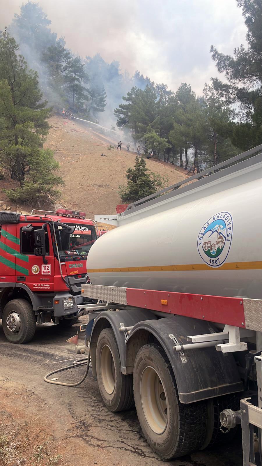 Talas Belediyesi'nden Kahramanmaraş'taki Yangına Destek (1)