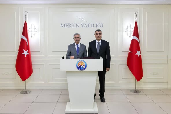Vali Ünlüer'den Mersin Valisi Toros'a Nezaket Ziyareti