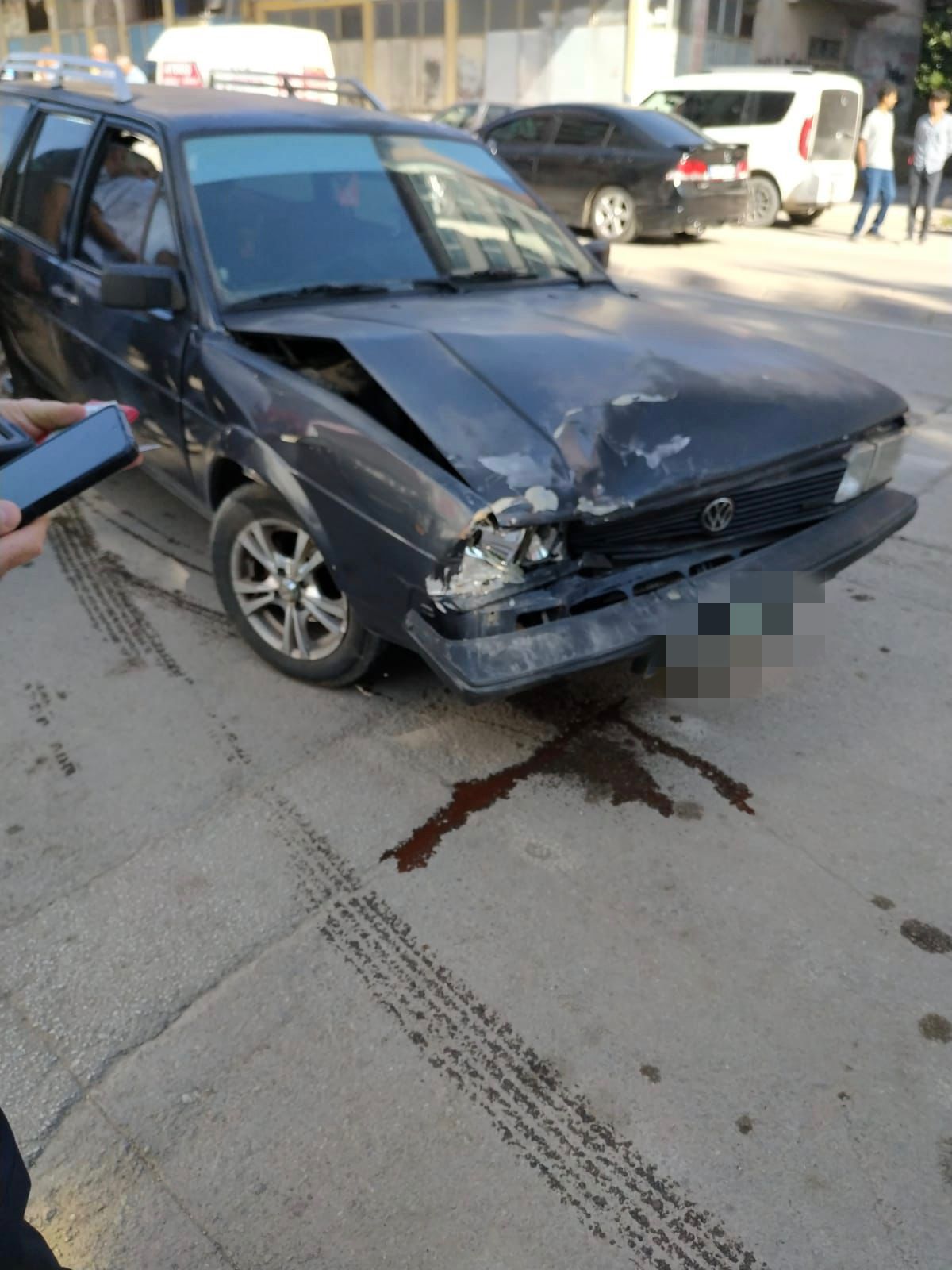 Afşin’de Freni Patlayan Transit Zincirleme Kazaya Neden Oldu