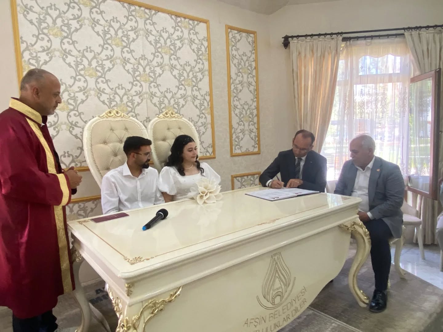Afşin'de Ovalı Ateş Çiftinin Nikâh Törenine Protokolden Yoğun Katılım2