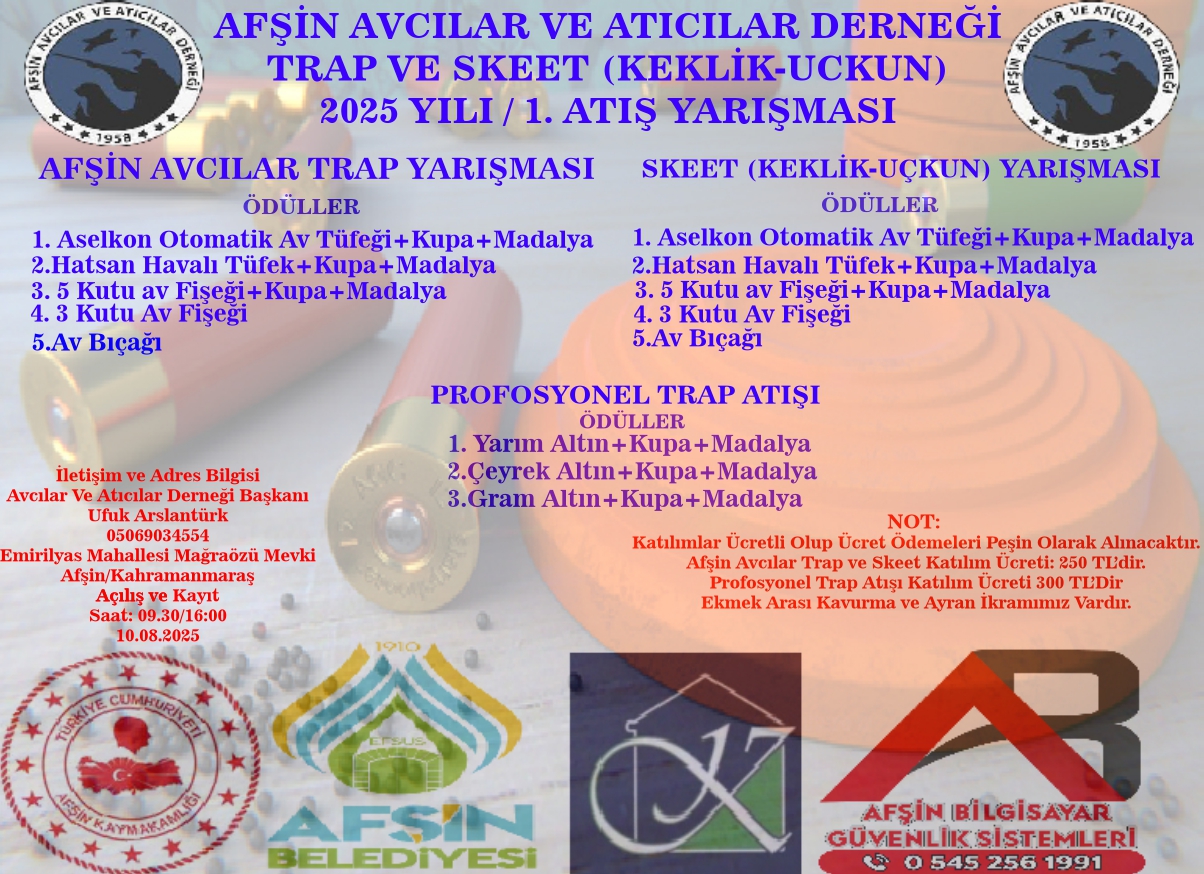 Afşin’de Trap Ve Skeet Yarışması Düzenleniyor-2