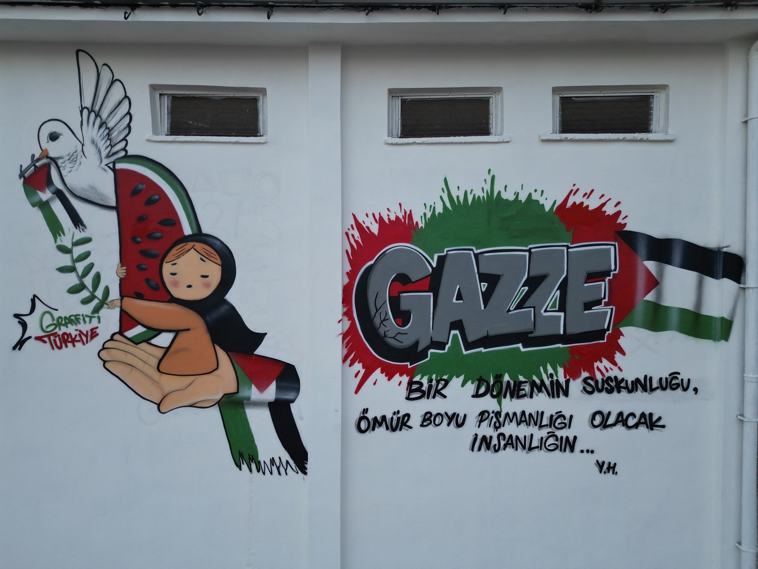 Filistin Temalı Grafiti (2)