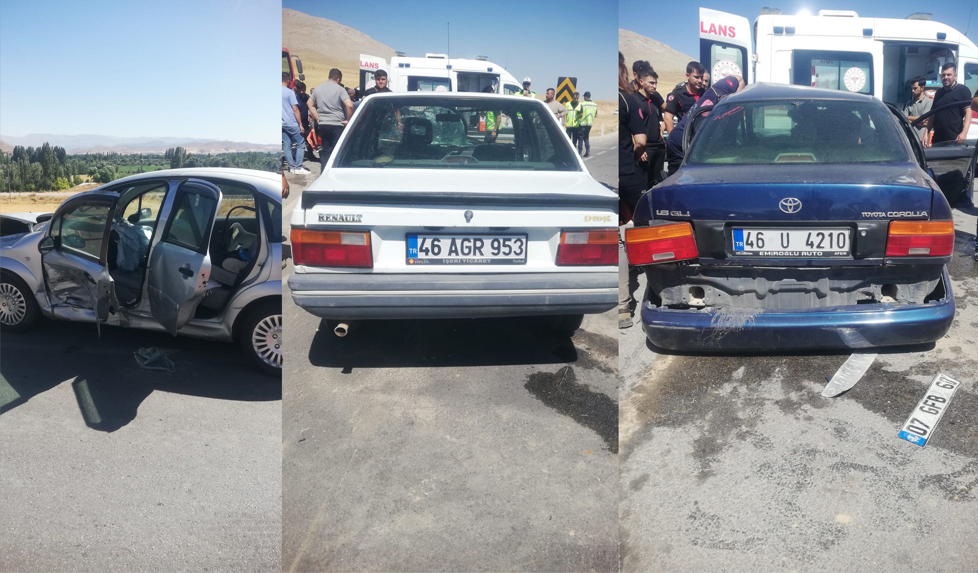 Kabaağaçta Trafik Kazası Ölü Yaralı (1)