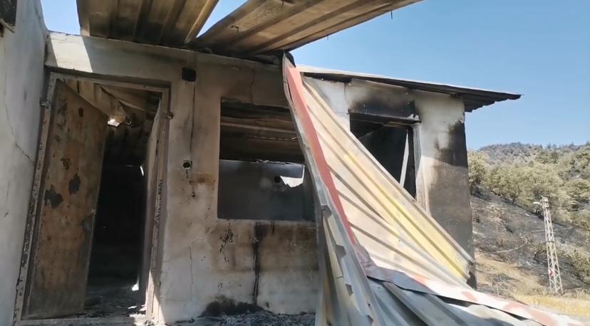 Kahramanmaraş’ın Onikişubat Ilçesinde Orman Yangınında Evi Yanan Vatandaş Yardım Istedi. 1