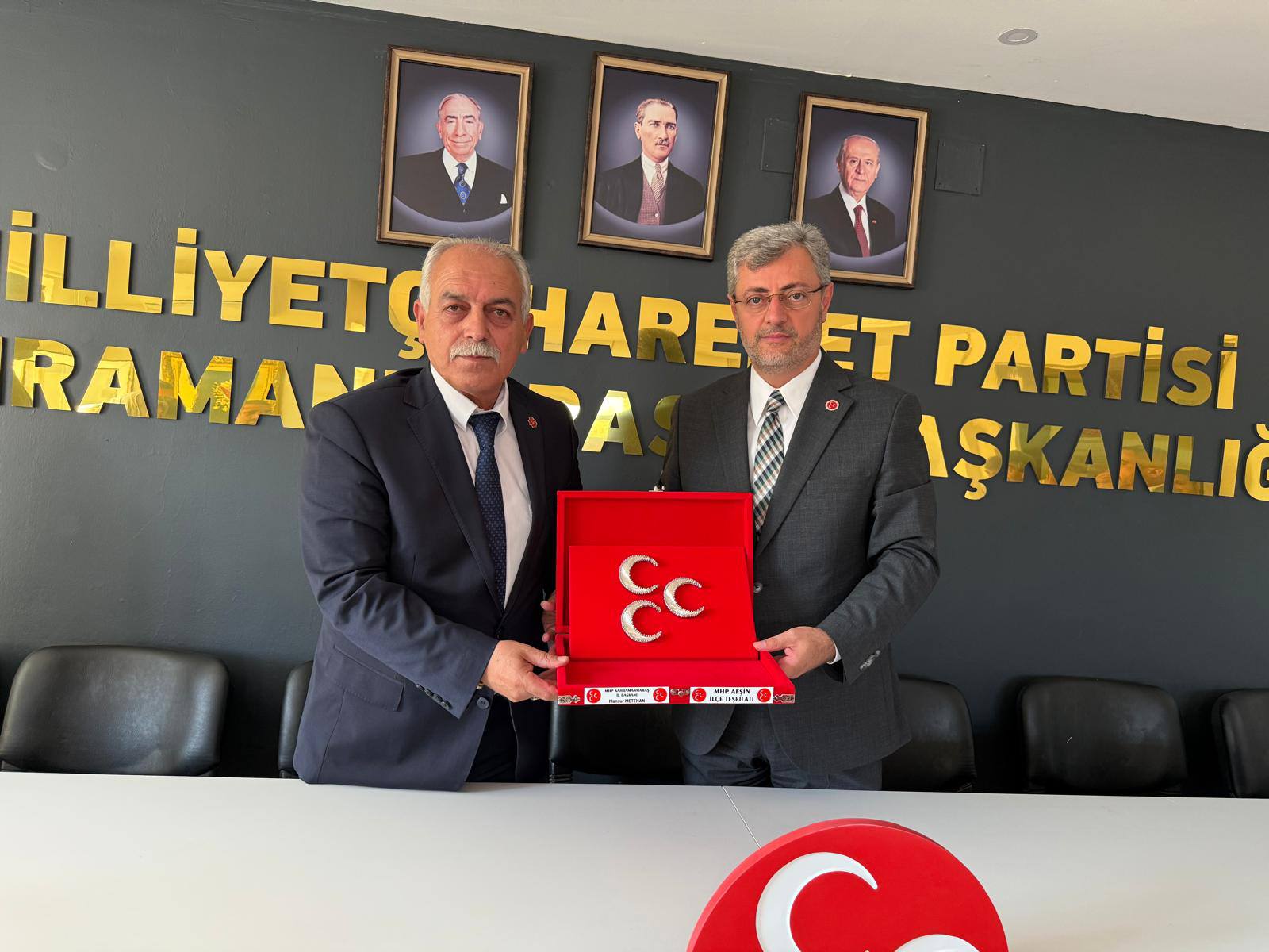Mhp Afşin İlçe Teşkilatı'ndan Mansur Metehan’a Hayırlı Olsun Ziyareti1