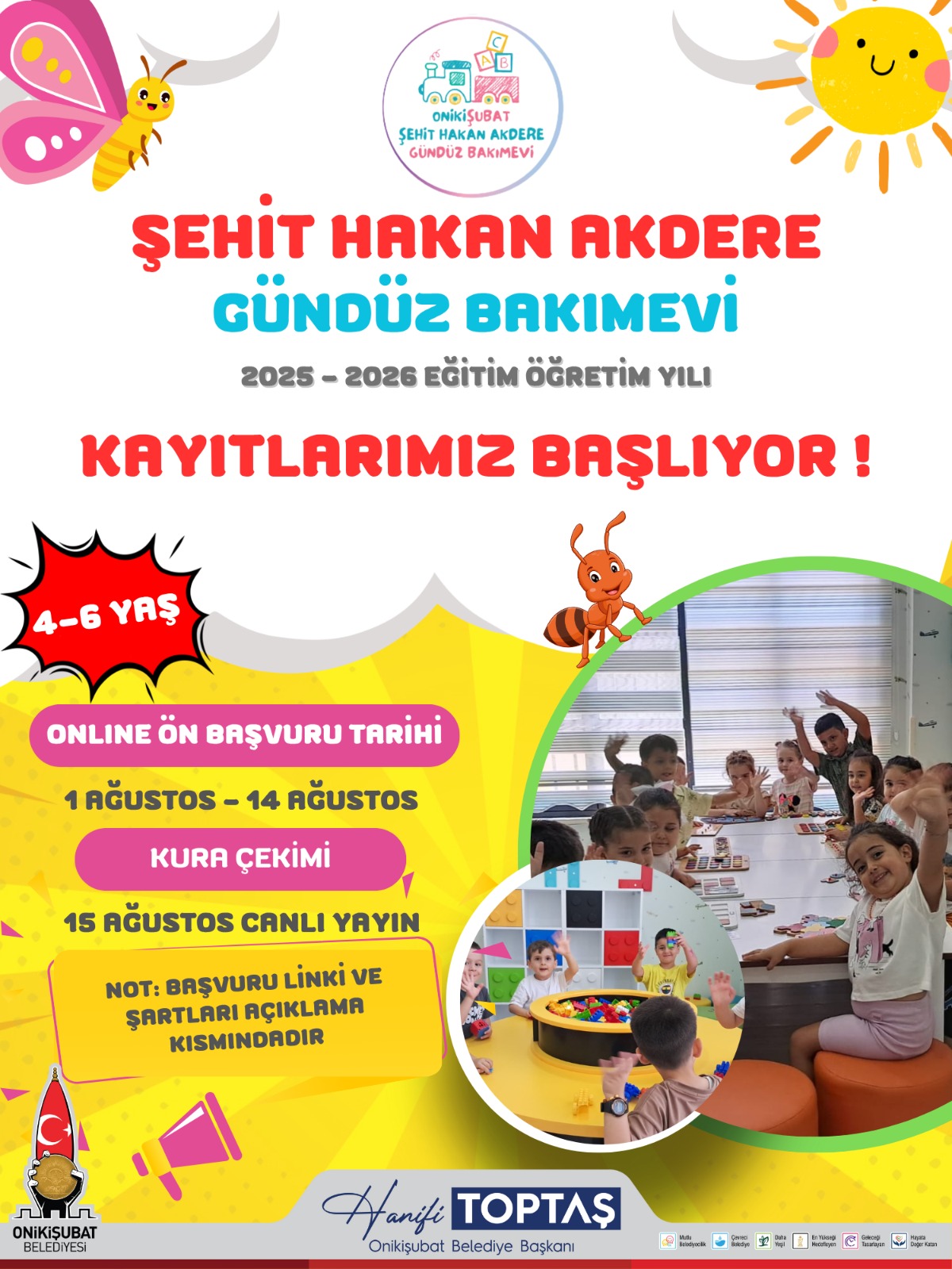 Onikişubat Belediyesi’nin Gündüz Bakımevi’nde Yeni Dönemin Ön Kayıtları Başladı (1)-1
