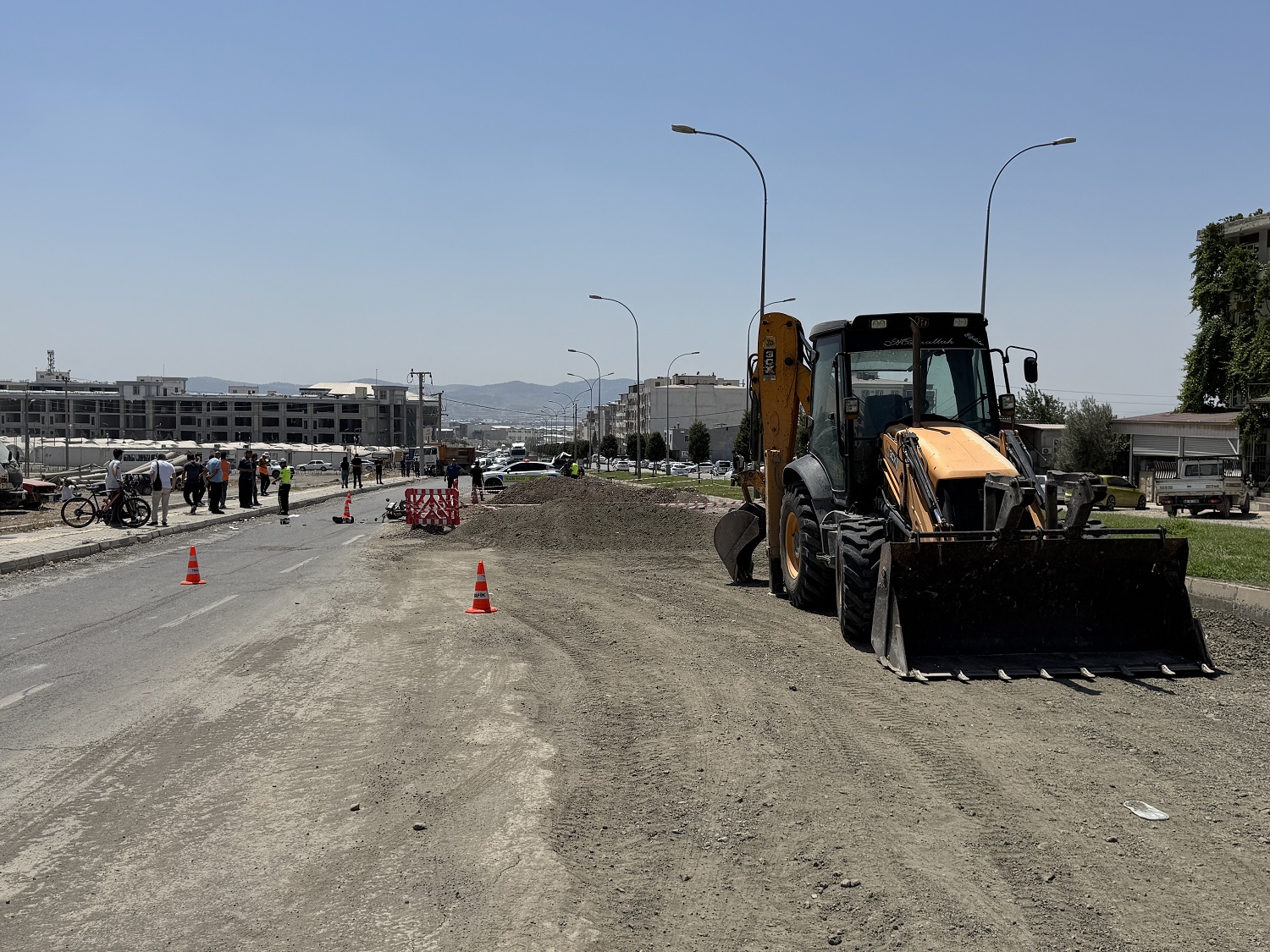 Üzerinden İş Makinesi Geçen Motosiklet Sürücüsü Öldü (3)