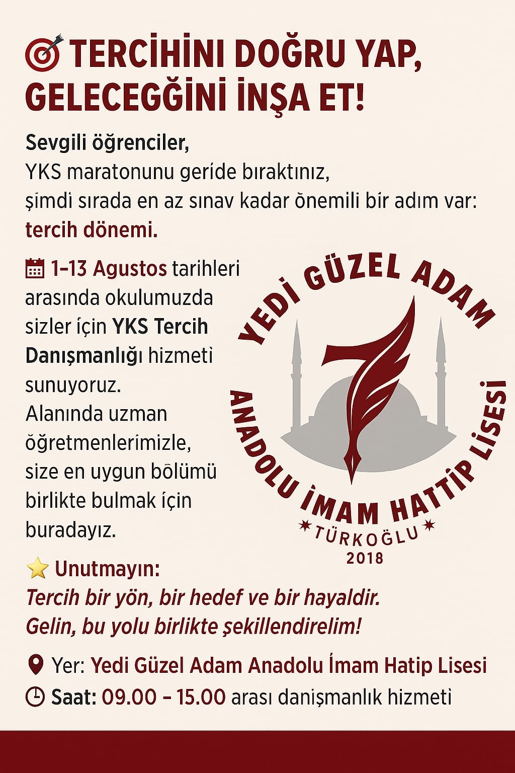 Yks Tercih Danışmanlığı Devam Ediyor1