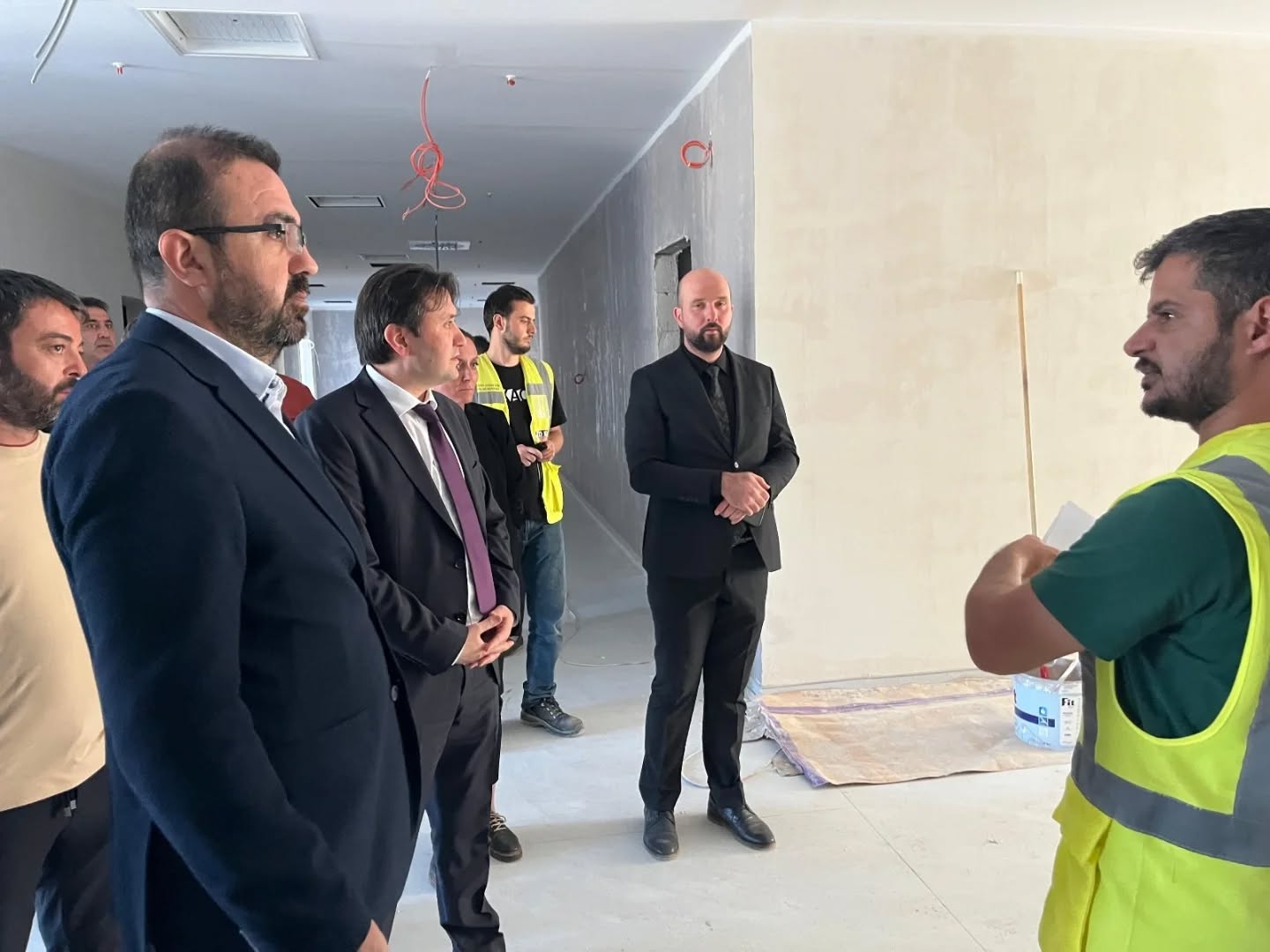 600 Yataklı Devlet Hastanesi İnşaatında İncelemeler Yapıldı3