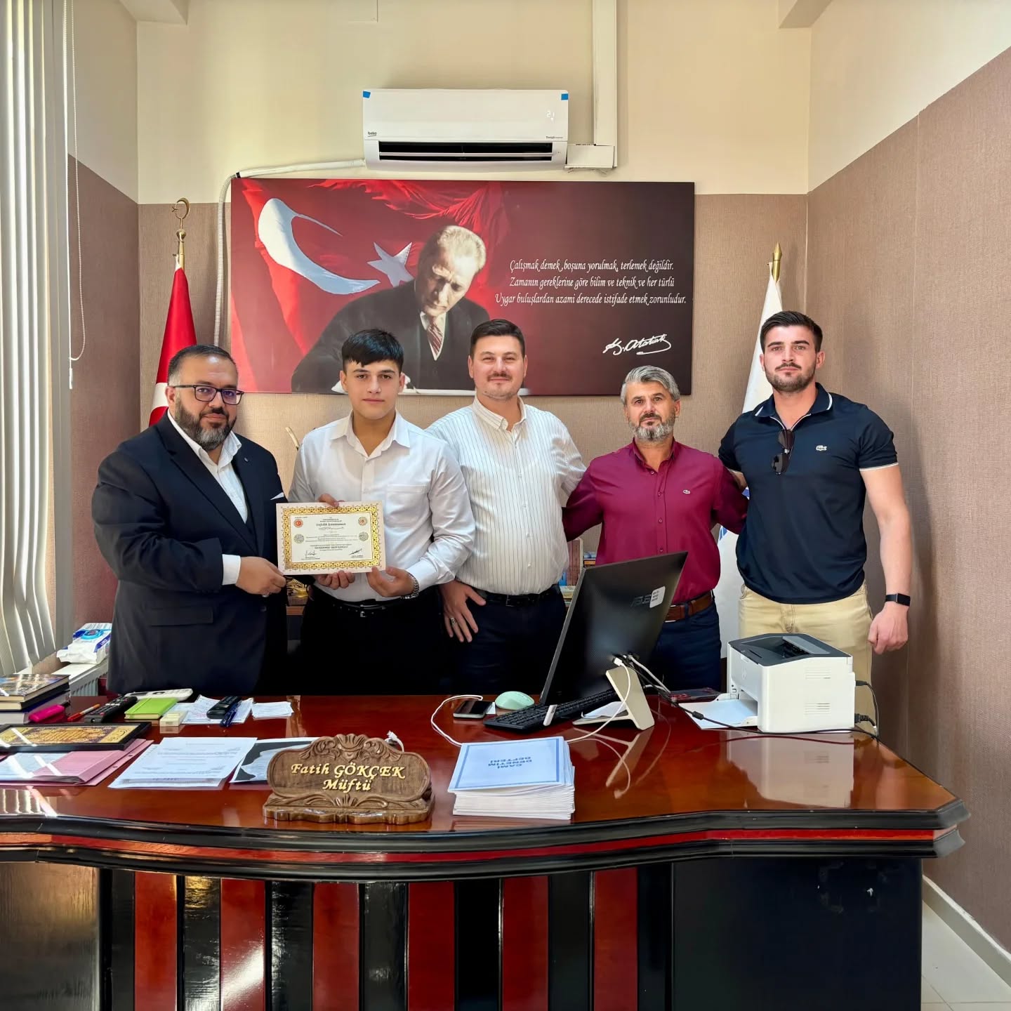 Afşin’de Hafızlık Sevinci Muhammet Yasin Kapulu Belgeli Hafız Oldu2