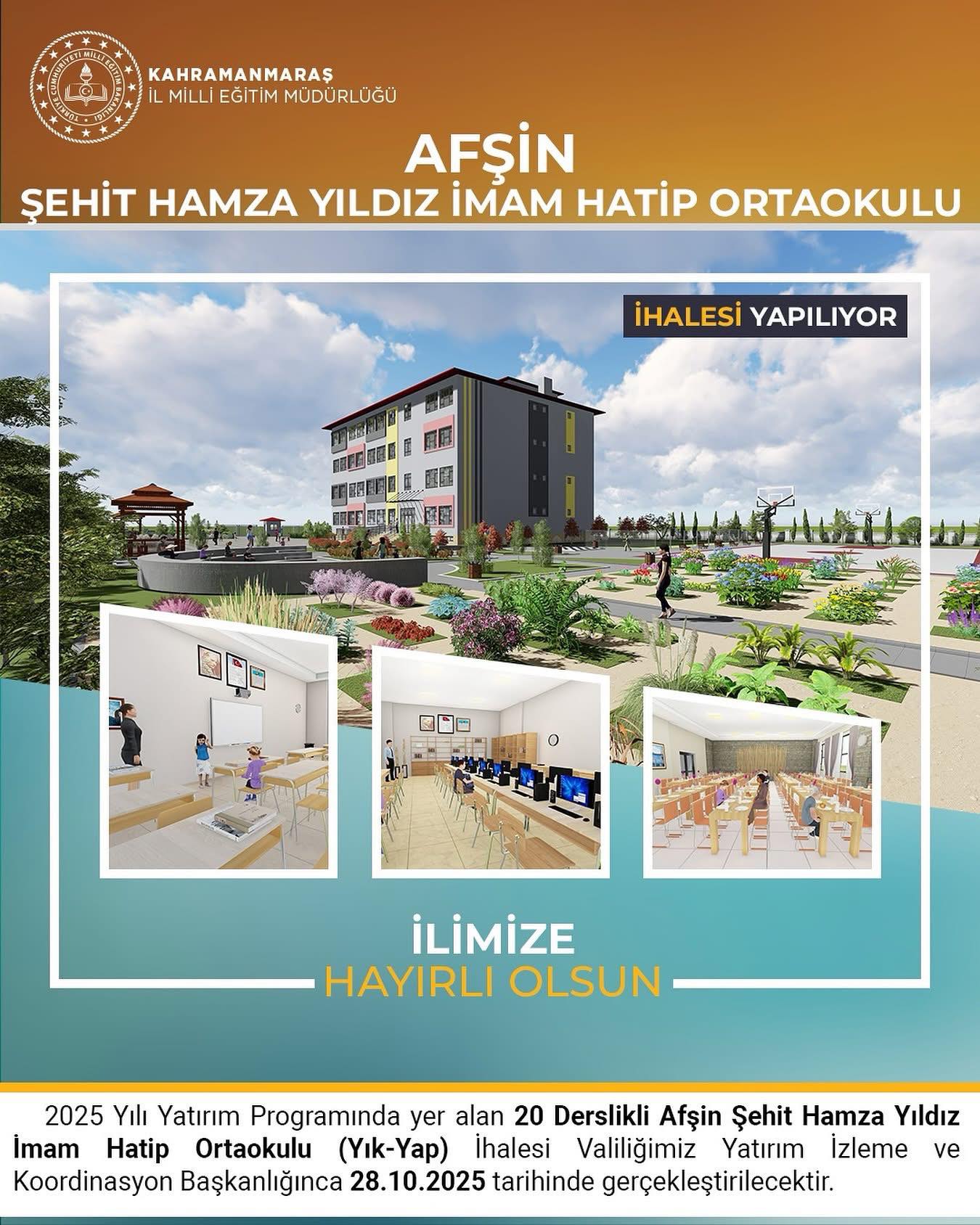 Afşin’e Yeni Eğitim Yatırımı