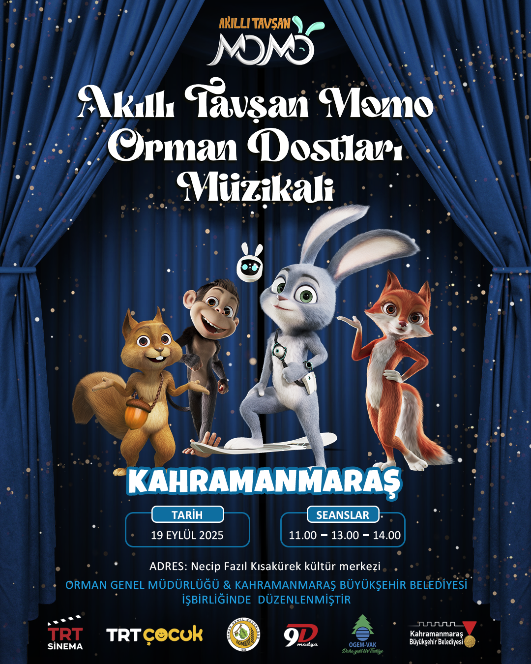 Büyükşehir’den Çocuklara Ücretsiz Eğlence Dolu Müzikal