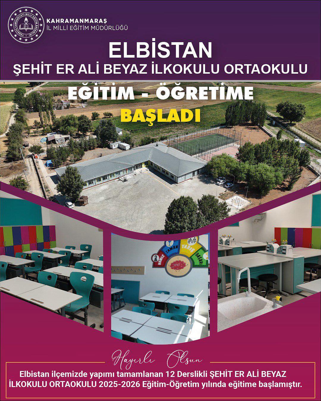 Elbistan İğde Mahallesi'ne Yeni Okul