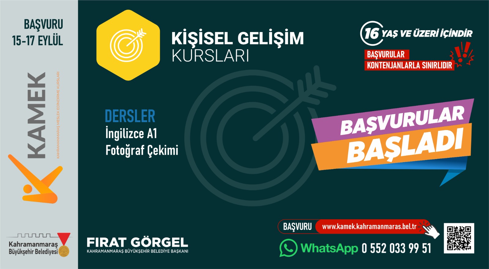Kamek’le Herkes İçin Eğitim; Yeni Dönem Kurs Kayıtları Başladı (1)