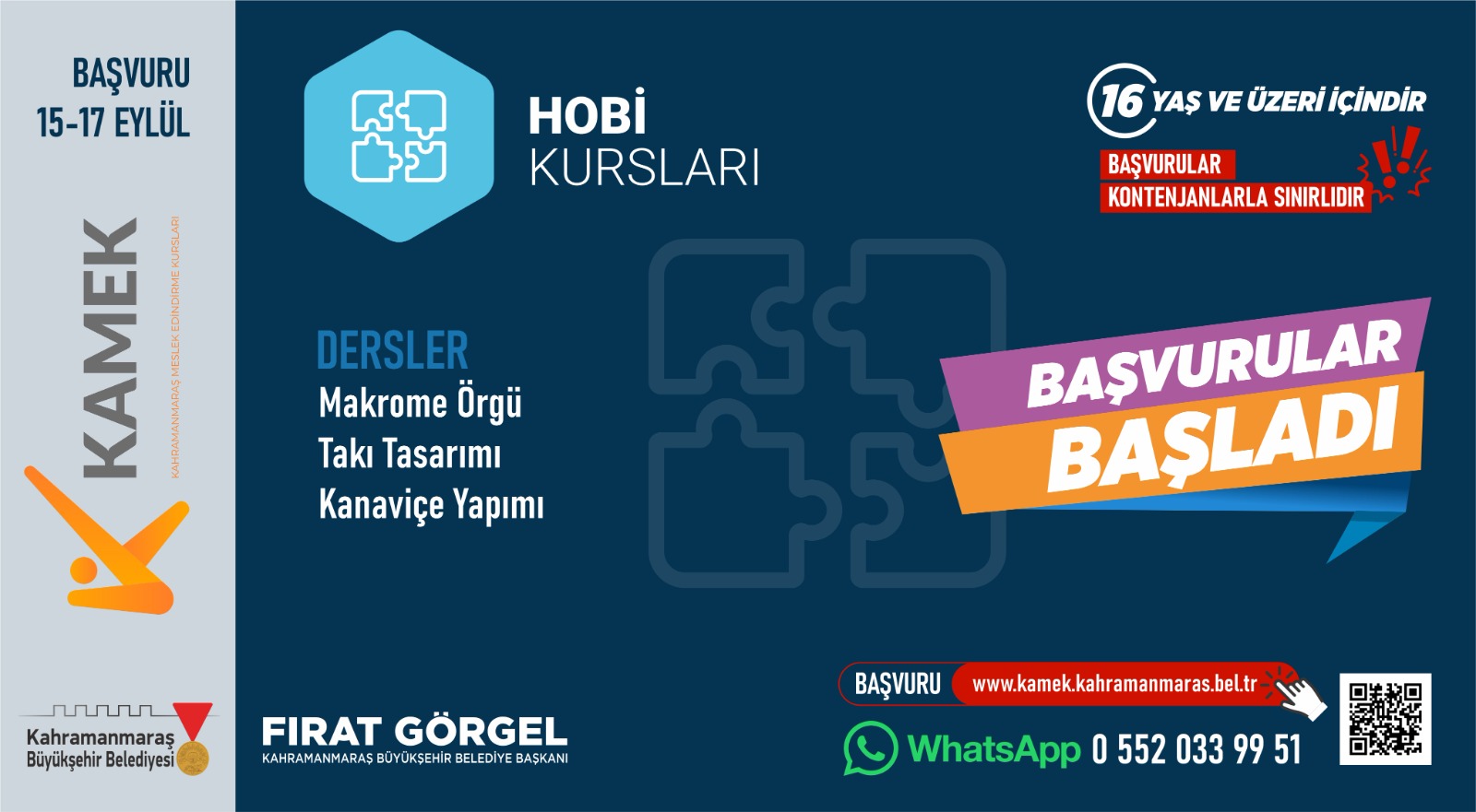 Kamek’le Herkes İçin Eğitim; Yeni Dönem Kurs Kayıtları Başladı (5)