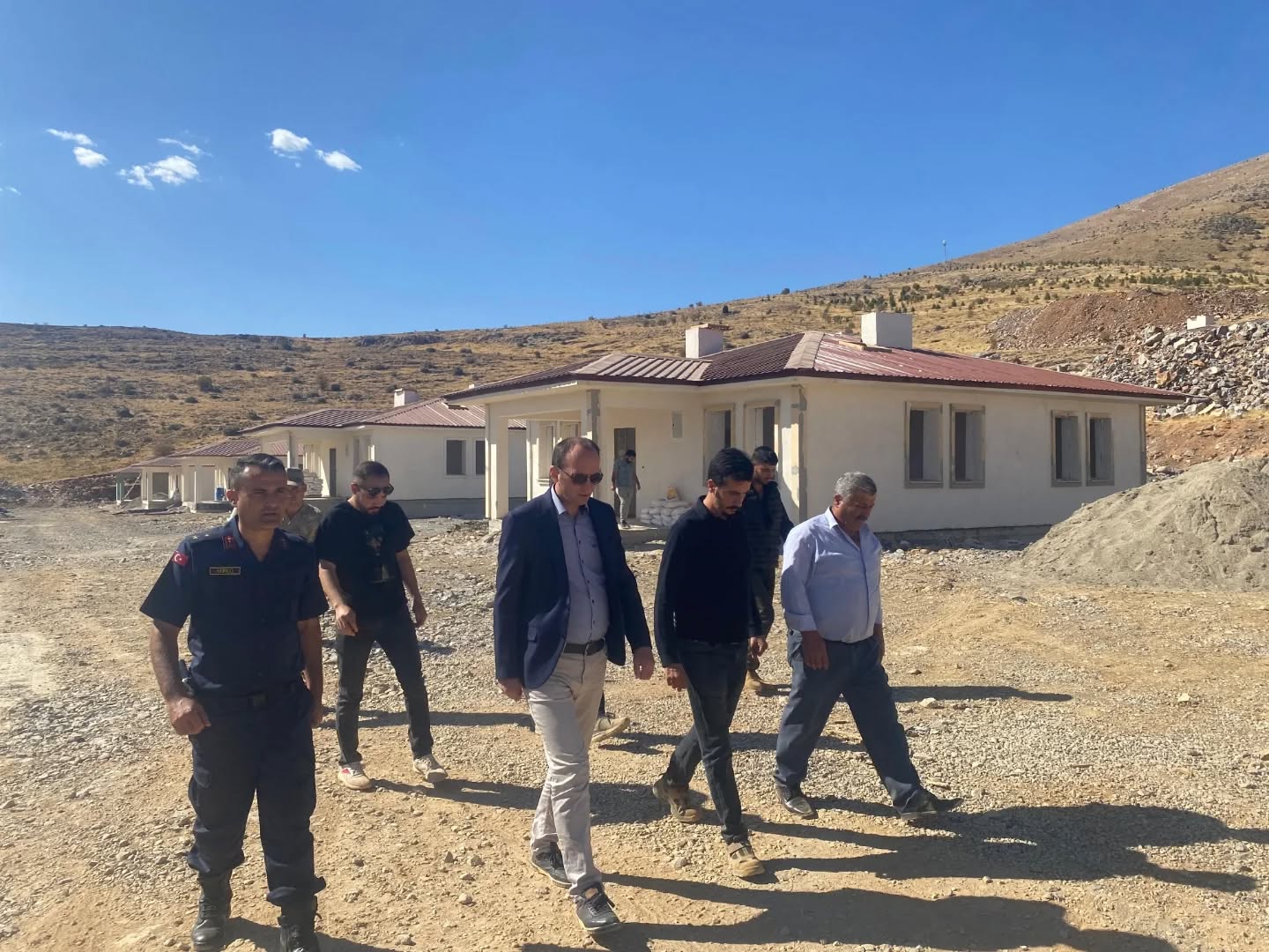Kaymakam Sarıdoğan, Kırsal Konut Çalışmalarını Yerinde İnceledi