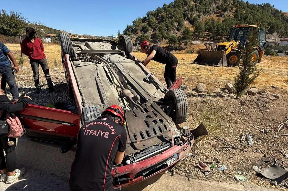 Otomobil Takla Attı 1 Yaralı1