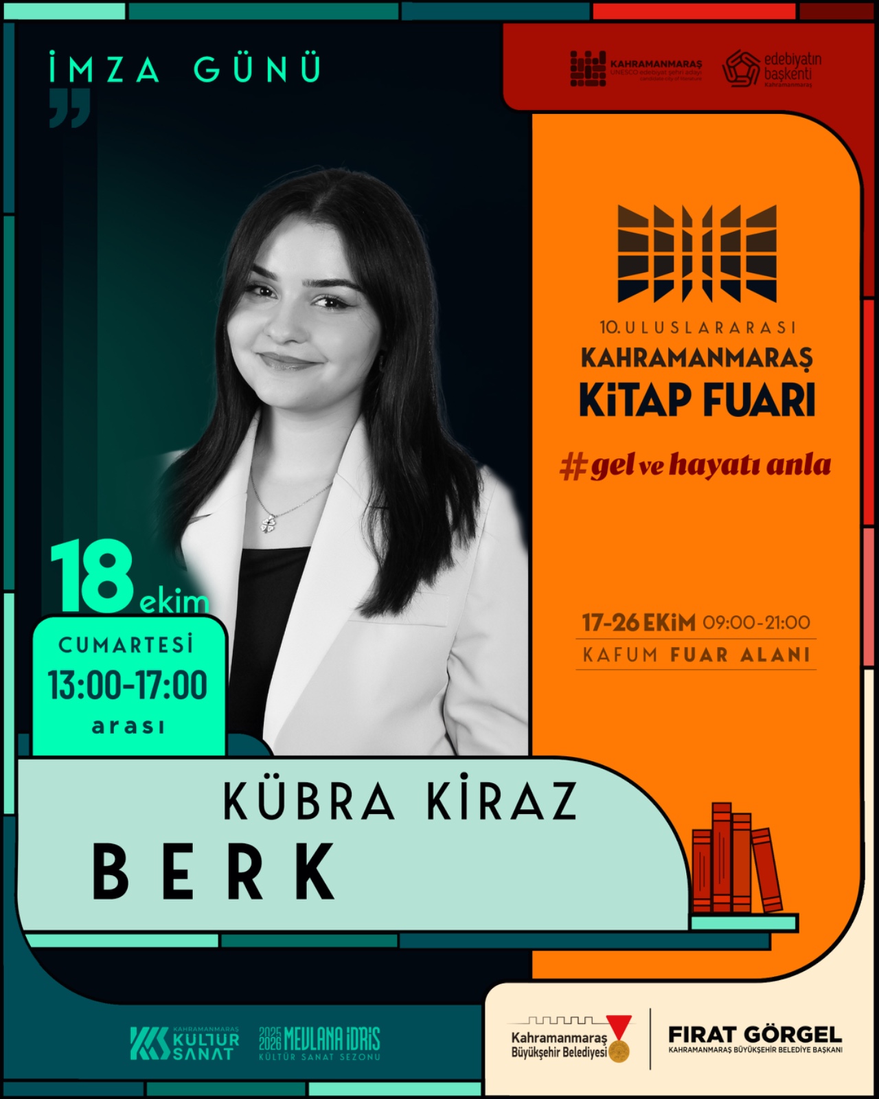 10. Uluslararası Kahramanmaraş Kitap Fuarı’nda İkinci Gün Dopdolu Geçecek (4)