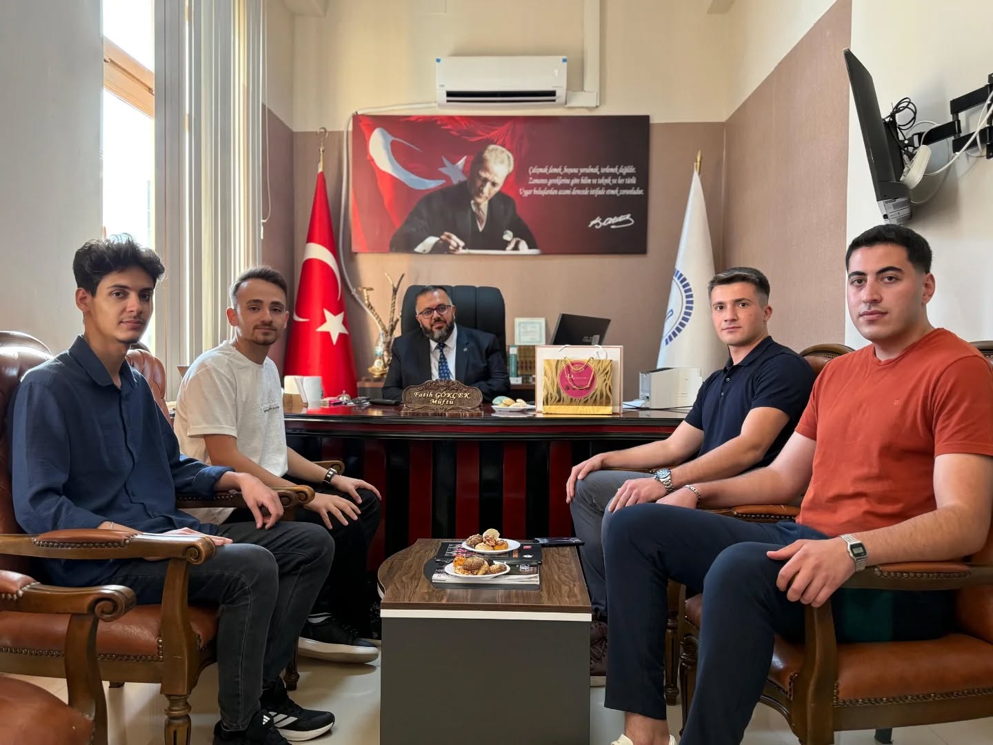 Afşin Kyk Öğrencilerinden İlçe Müftüsü Fatih Gökçek’e Ziyaret1