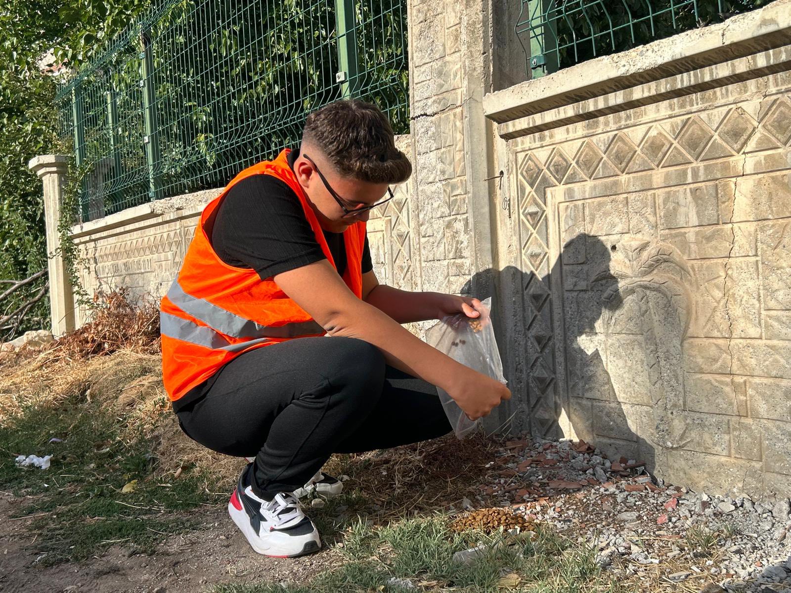 Afşin Ülkü Ocakları'ndan Sokak Hayvanlarına Mama Ve Su Desteği (2)