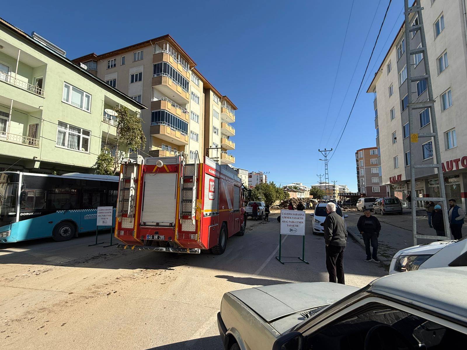 Afşin’de Doğalgaz Patlaması 1 Yaralı