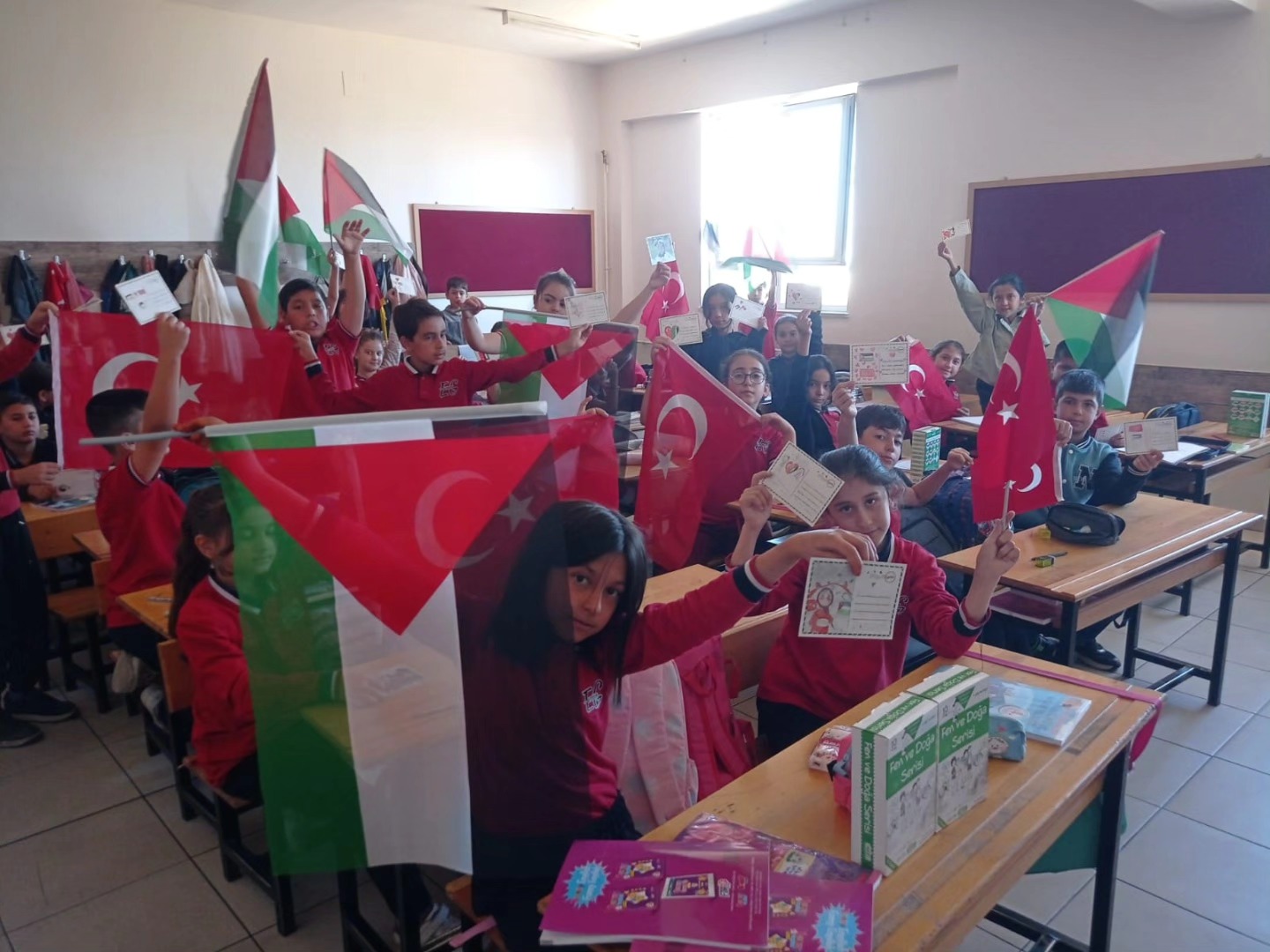 Afşin’de Okullardan Filistin İçin Ortak Vicdan Mesajı2