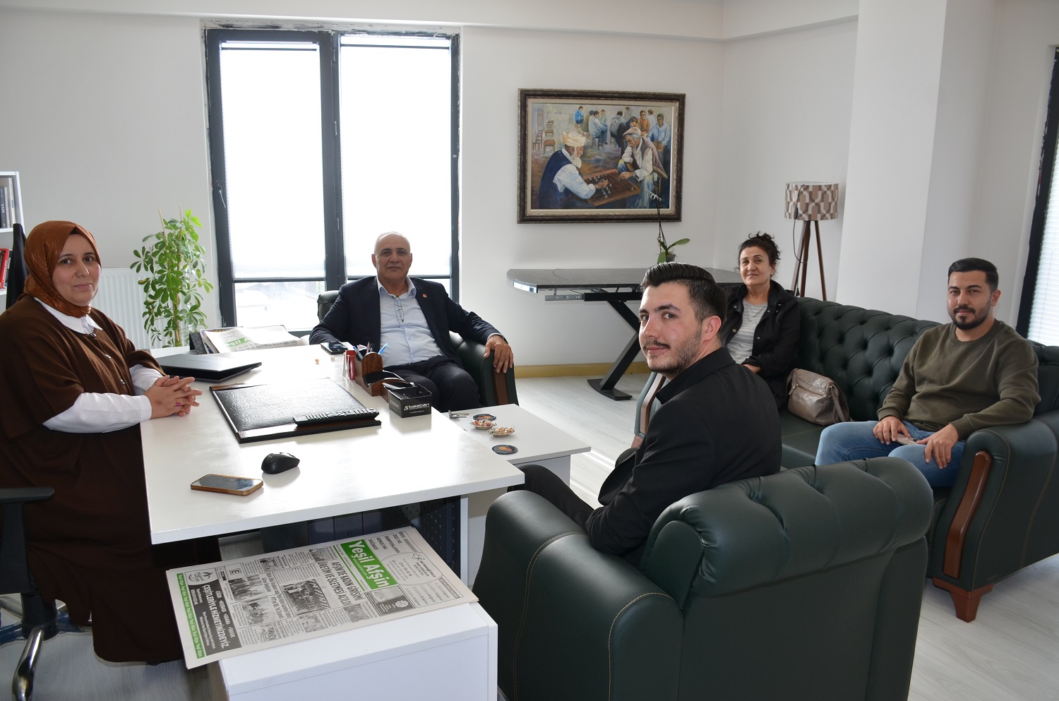 Chp Afşin İlçe Başkanlığı’ndan Yeşil Afşin Gazetesi’ne Ziyaret (2)