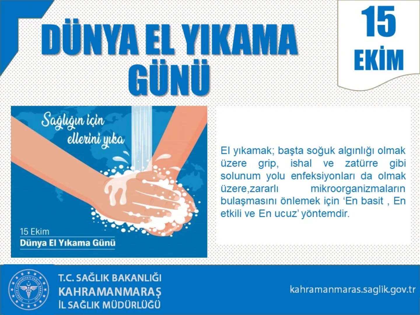 Dünya El Yıkama Günü Mesajı-1