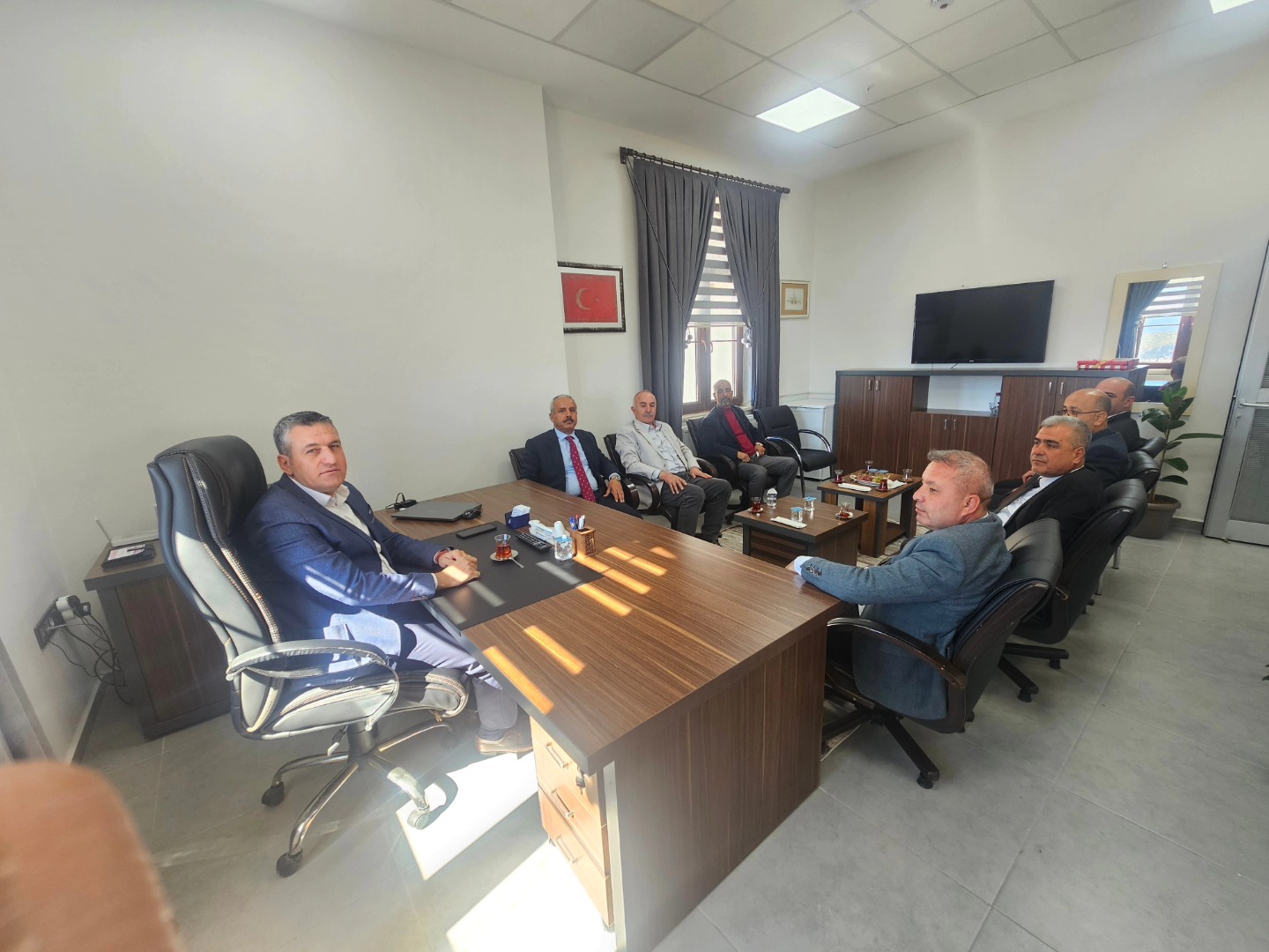Elbistan İlçe Milli Eğitim Müdürlüğü'nden Nurhak’a Hayırlı Olsun Ziyareti