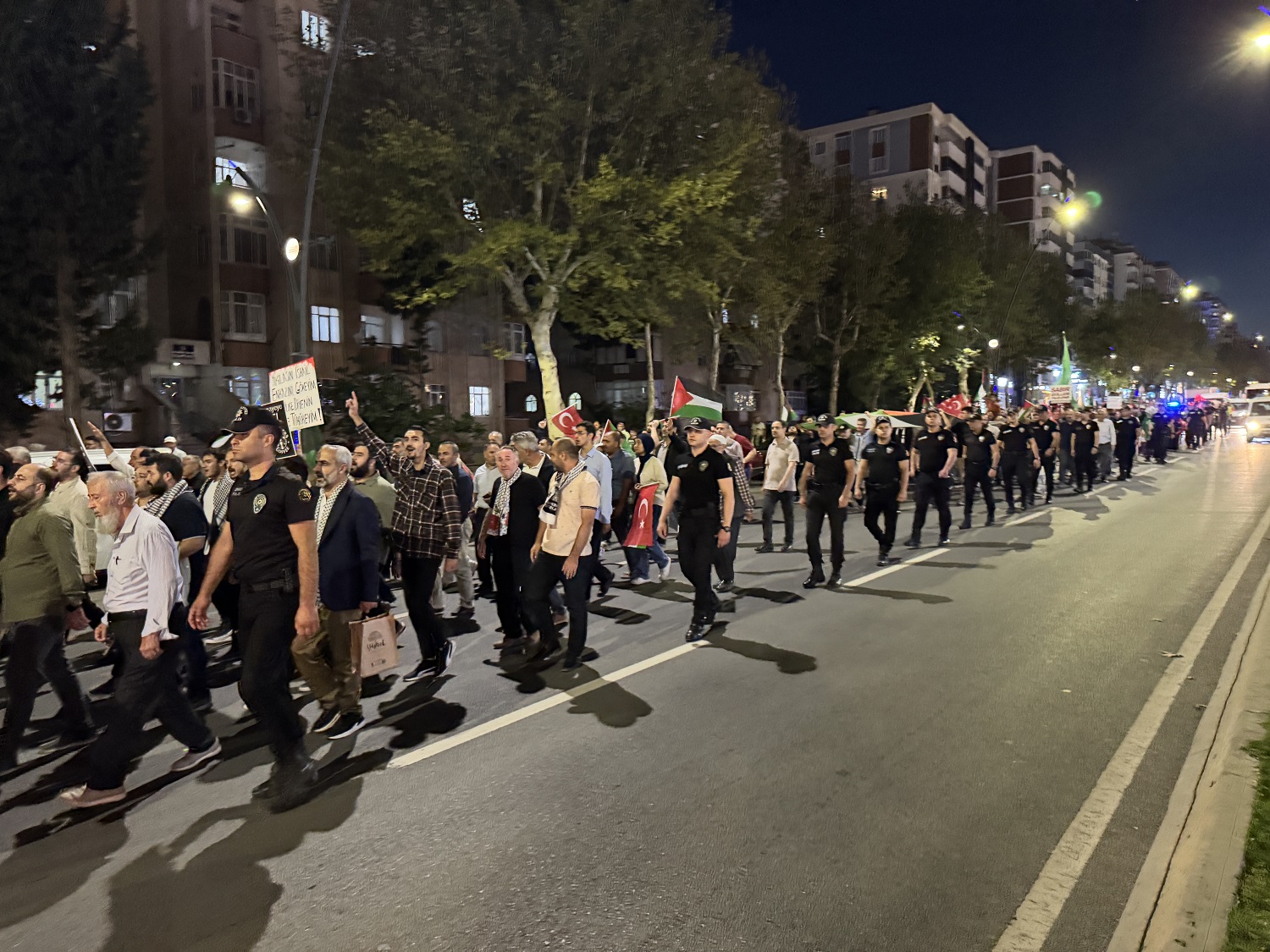 Kahramanmaraş'ta İsrail'in Gazze'ye Saldırıları Protesto Edildi (2)