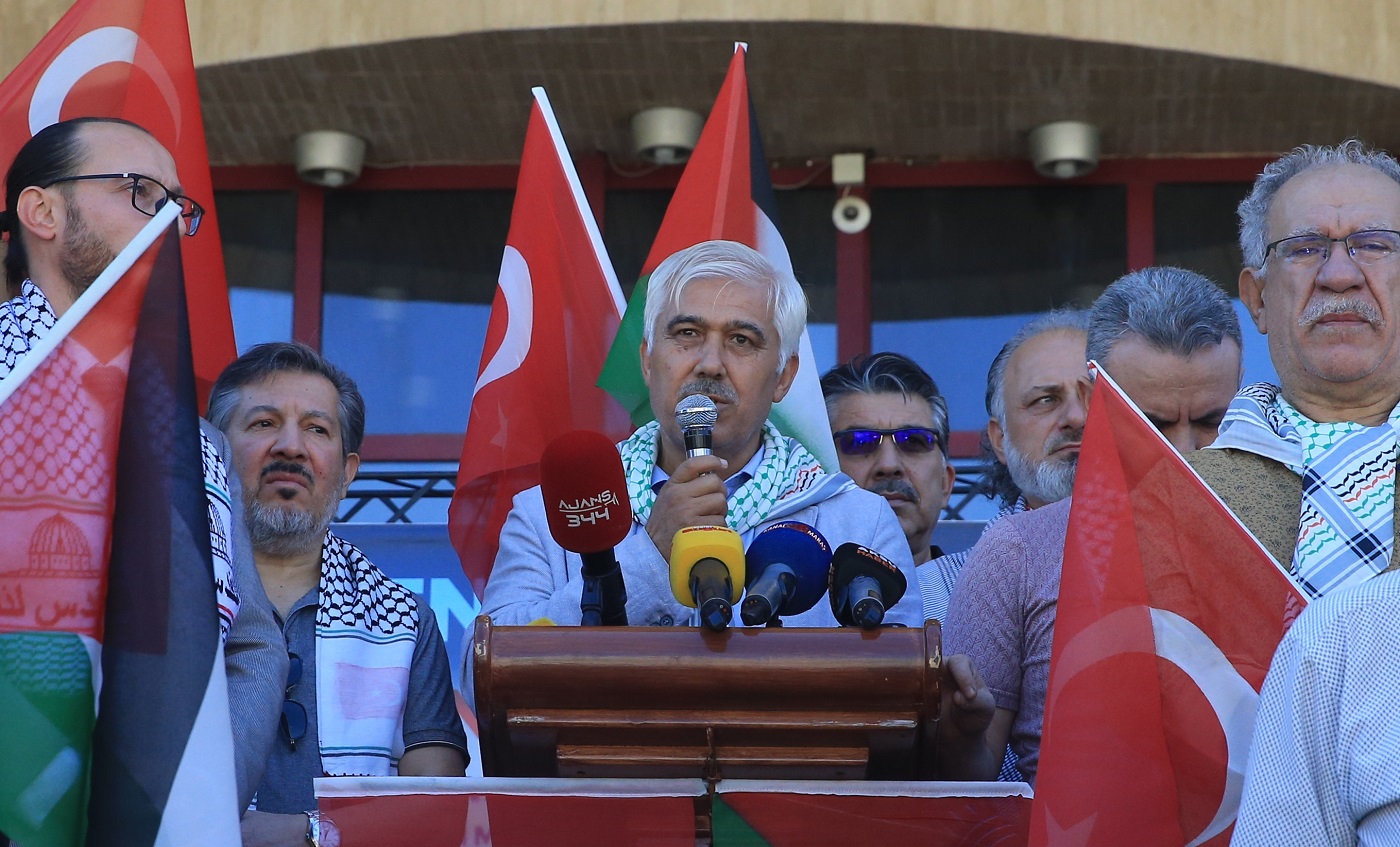 Kahramanmaraş'ta İsrail’in Küresel Sumud Filosu’na Düzenlediği Saldırıya Tepki (3)