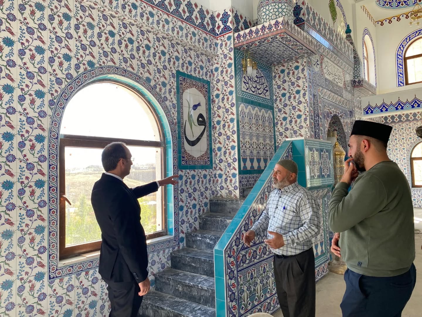 Kaymakam Sarıdoğan’dan, Hüyüklü Merkez Camii İnşaatına Ziyaret1