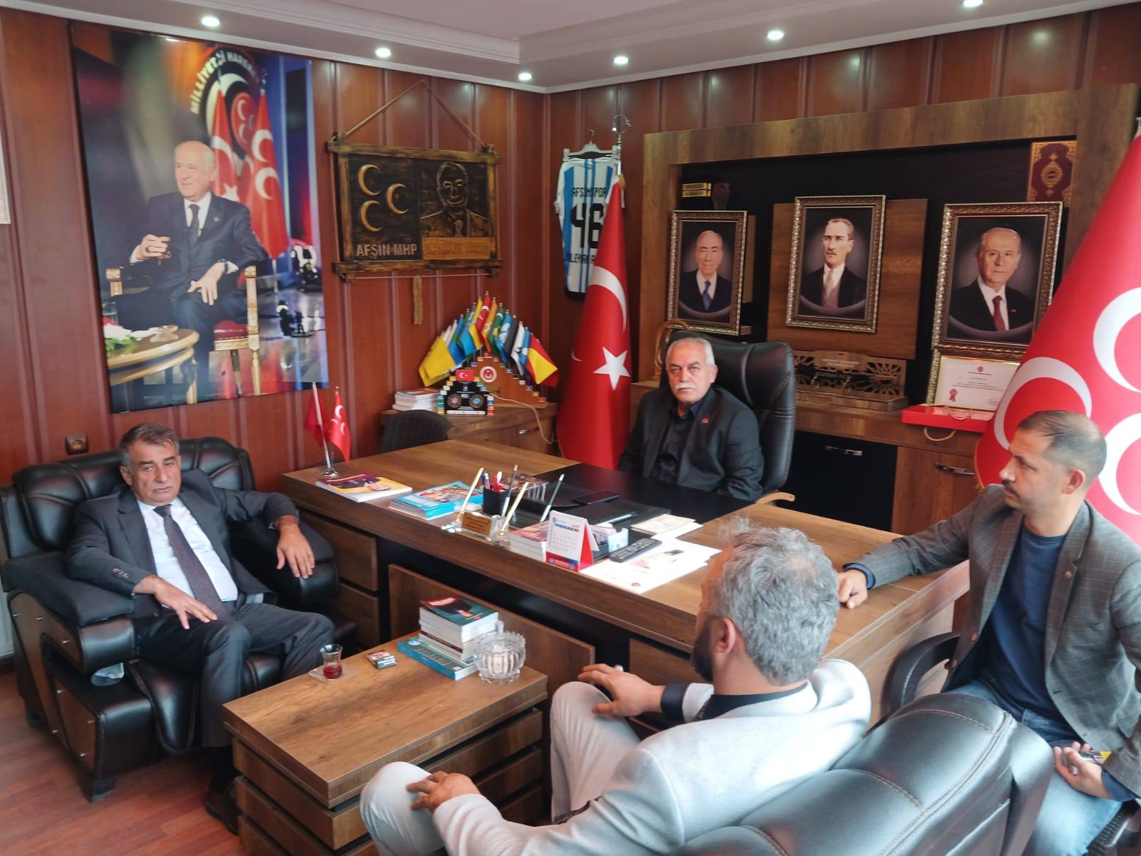 Tes İş Afşin Şube Başkanı Kılıç’tan Mhp Afşin İlçe Başkanlığına Ziyaret