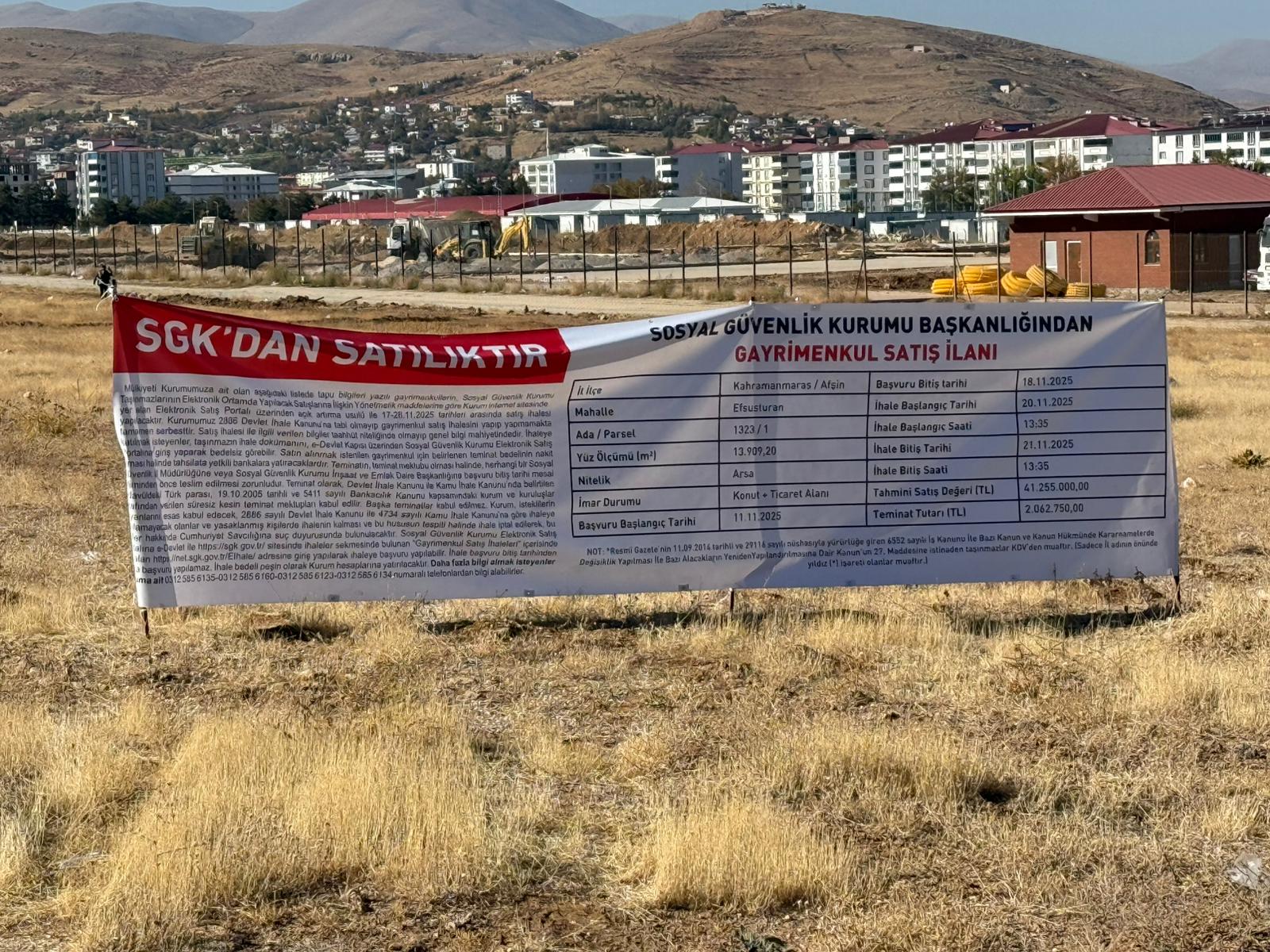 Afşin’de Sgk’dan Büyük Fırsat Milyonluk Arsalar Satışta (3)