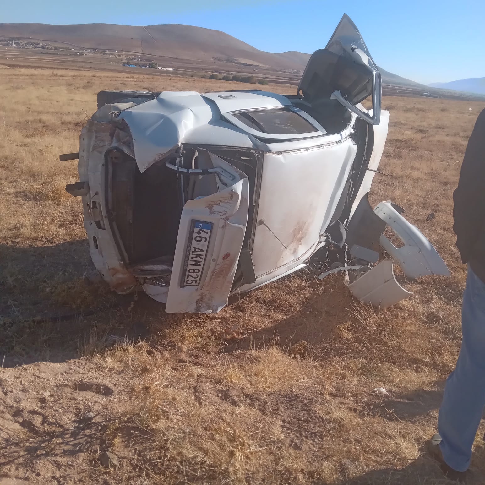 Afşin’de Trafik Kazası 1 Yaralı (1)-2