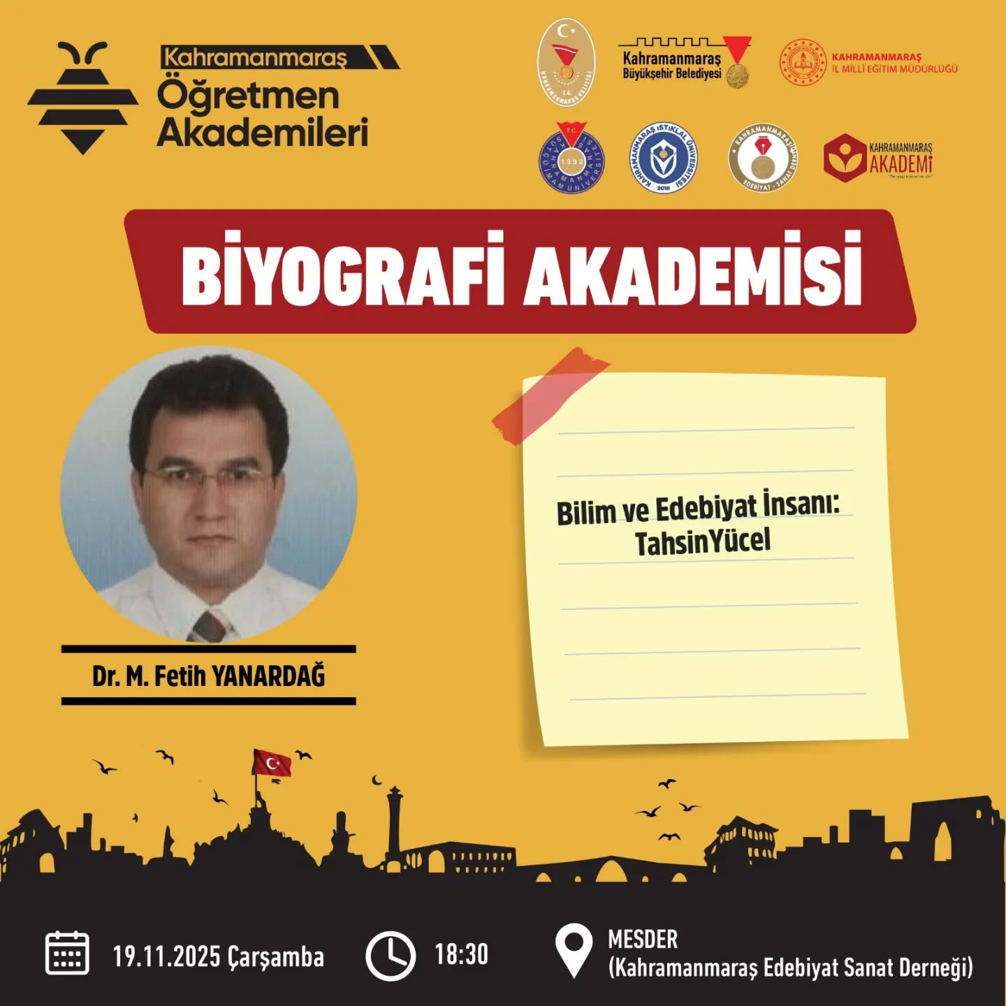 Biyografi Akademisi’nde Bu Hafta“Bilim Ve Edebiyat İnsanı Tahsin Yücel